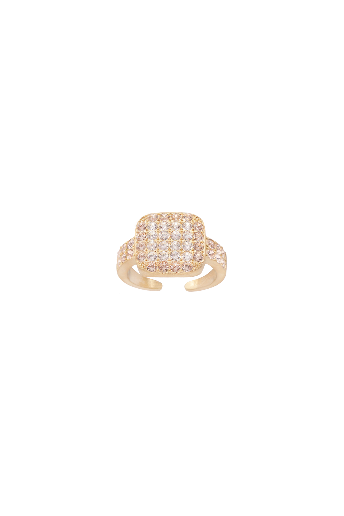 Abbie adjustable ring, Peach