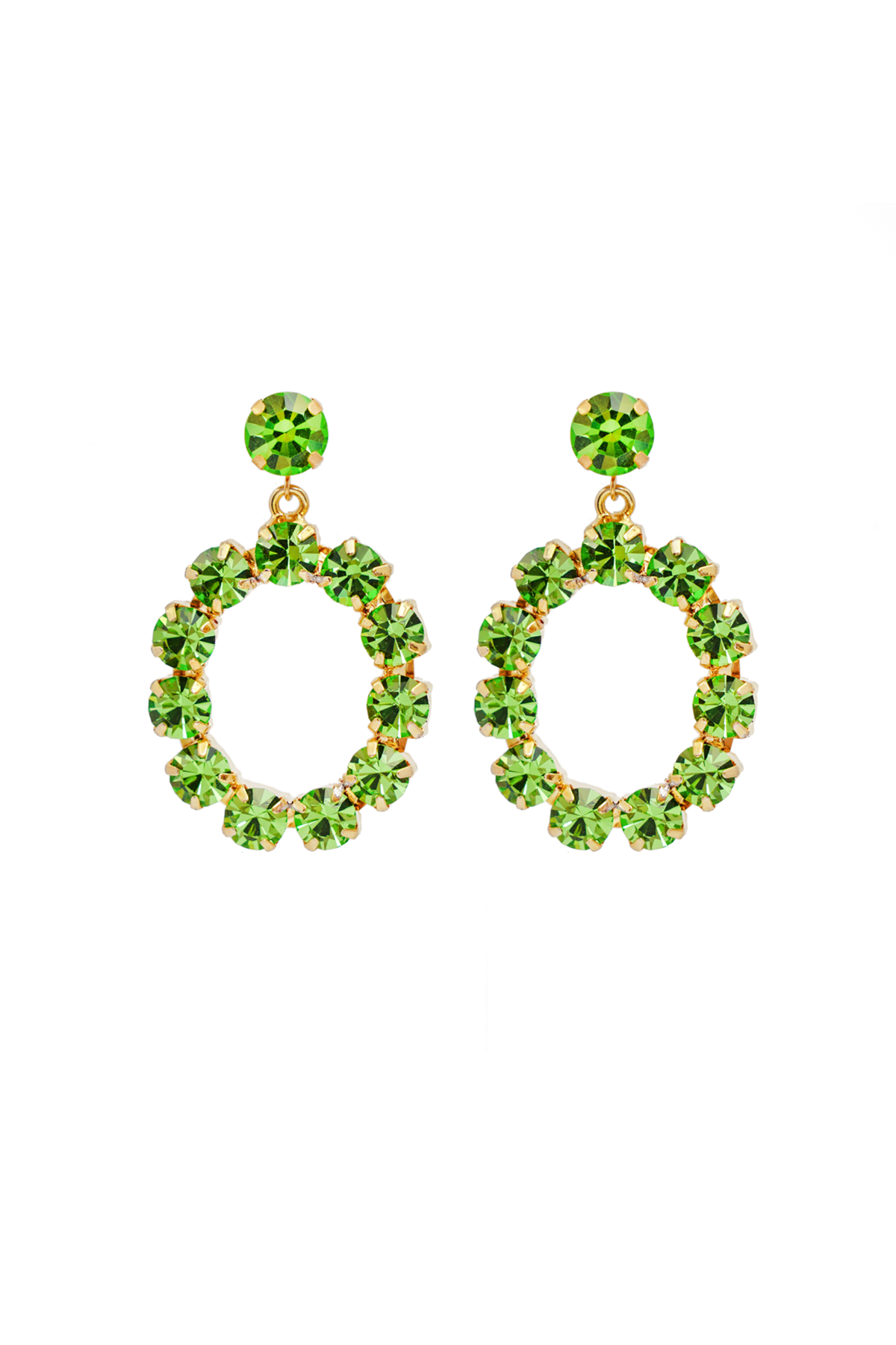 Camilla Swarovski earrings - So green