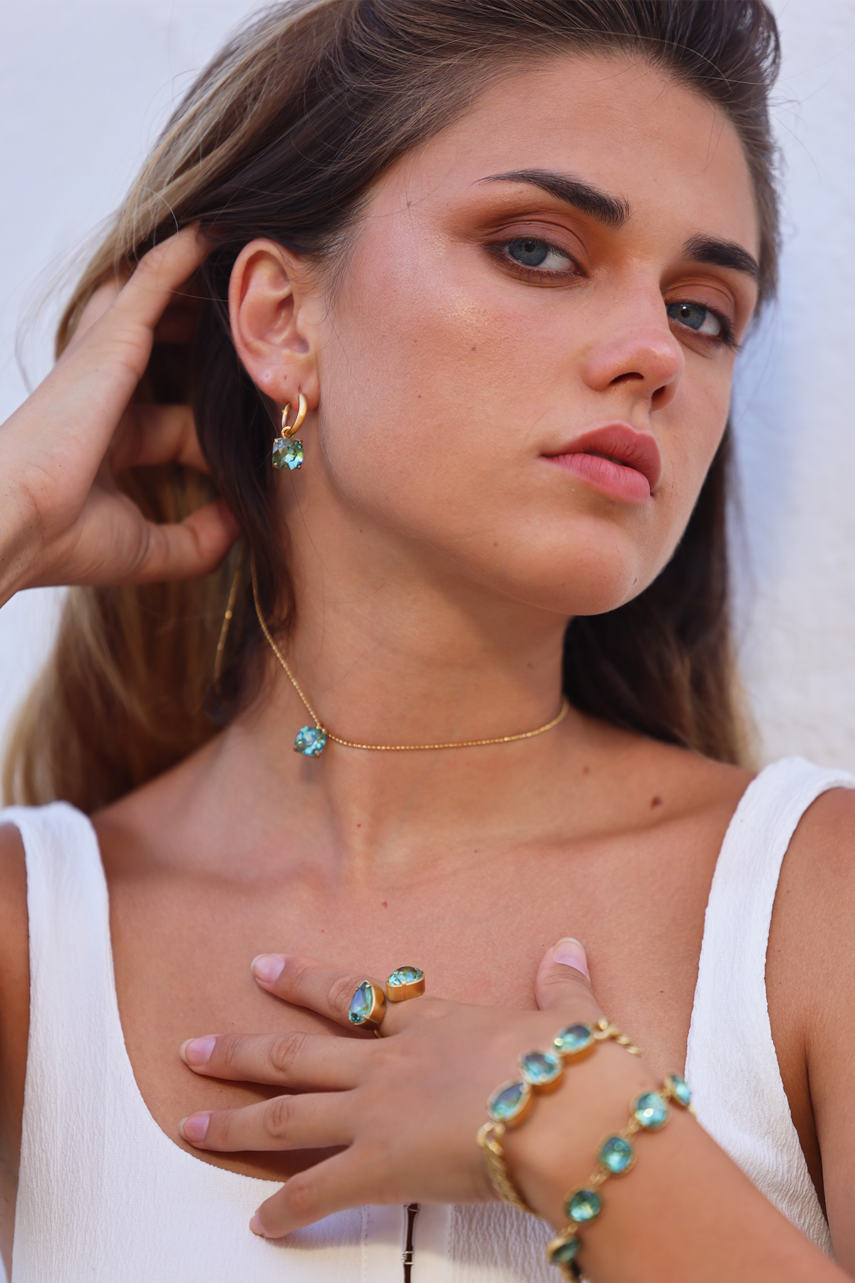 Carla Crystal earrings - Erinite