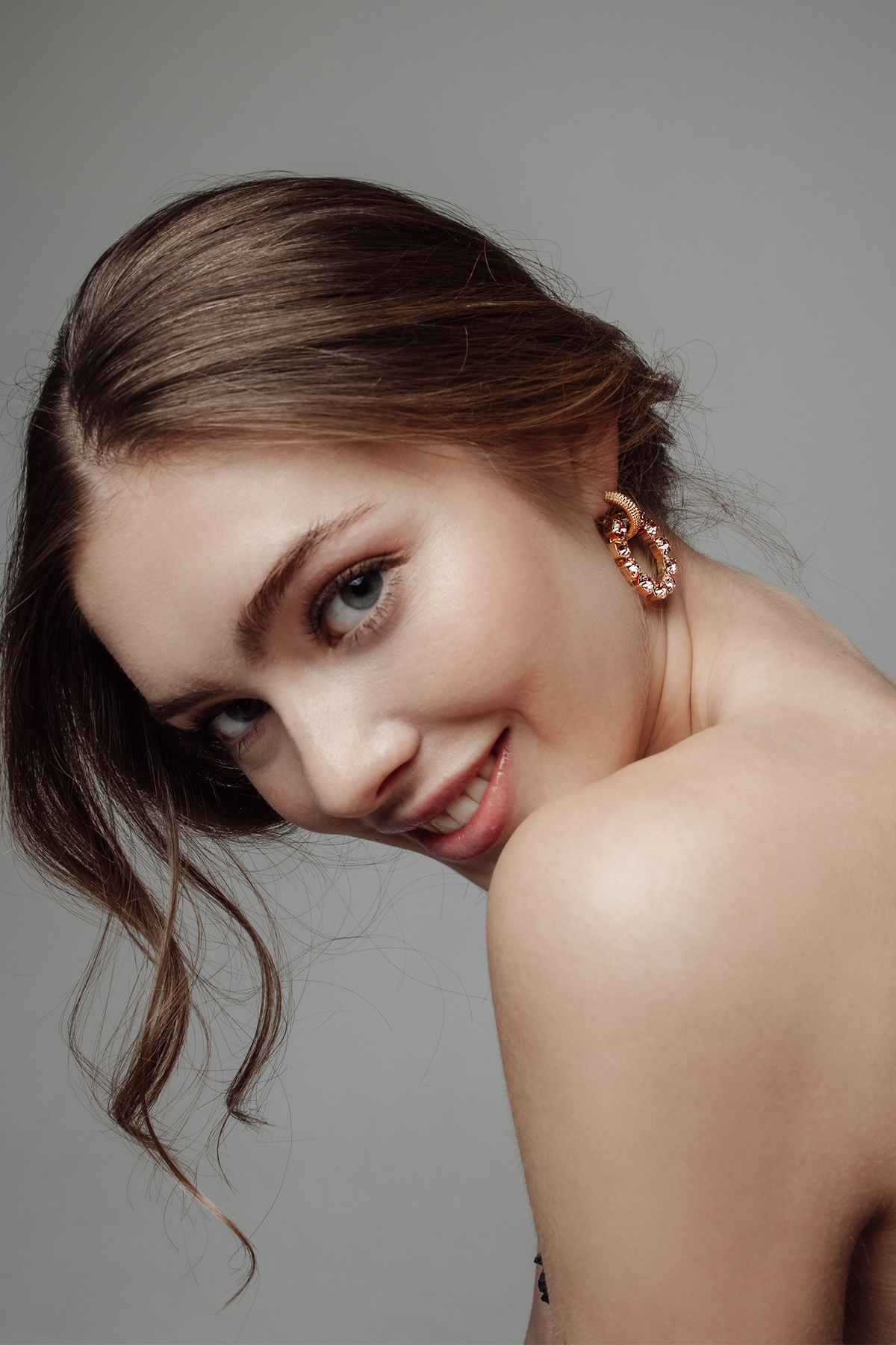 Carolina Swarovski earrings - Vintage Rose