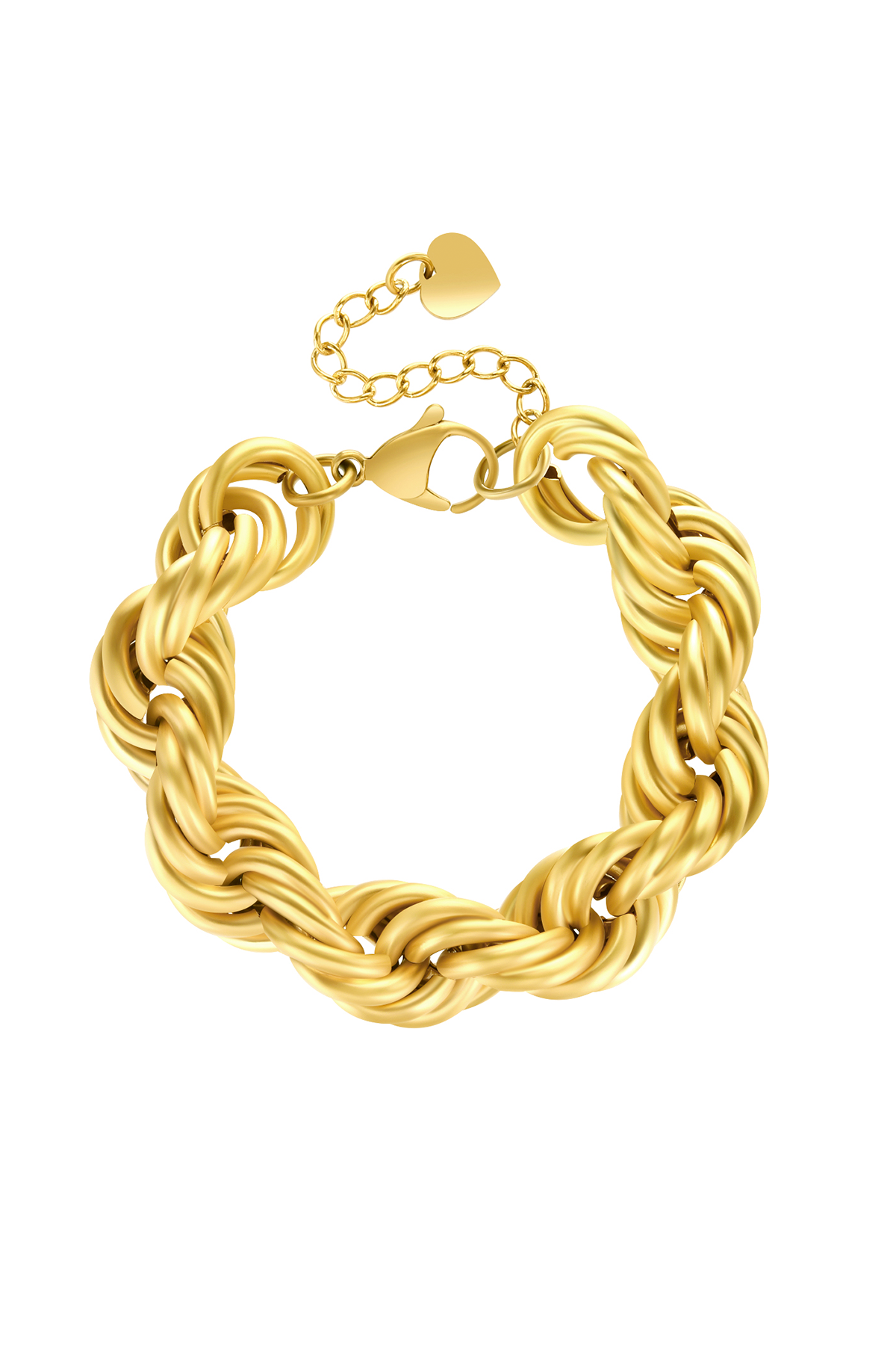 Chunky rope bracelet - Gold - FORHÅNDSSALG