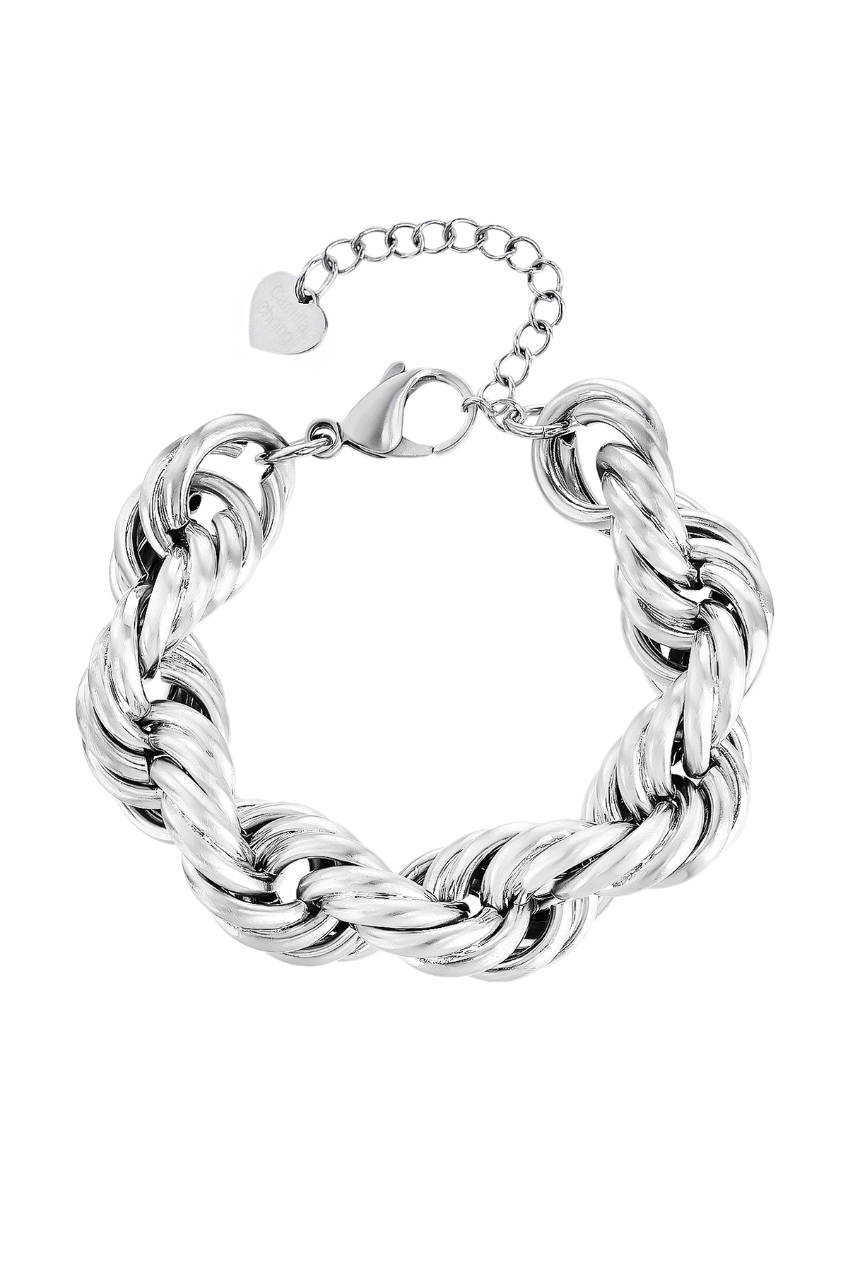Chunky rope bracelet - Silver