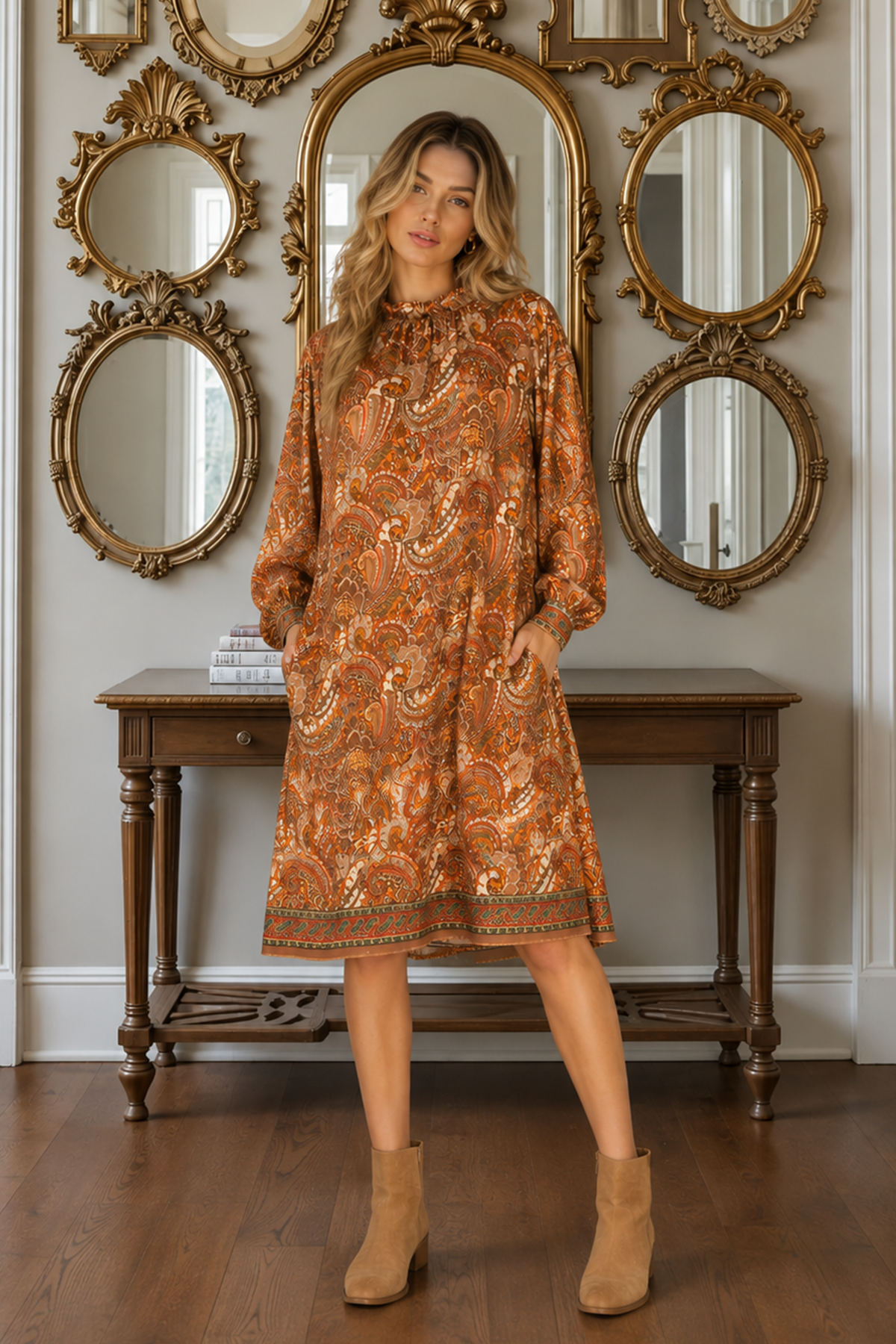 NB! PRE-ORDER Millie silk dress - Nassau
