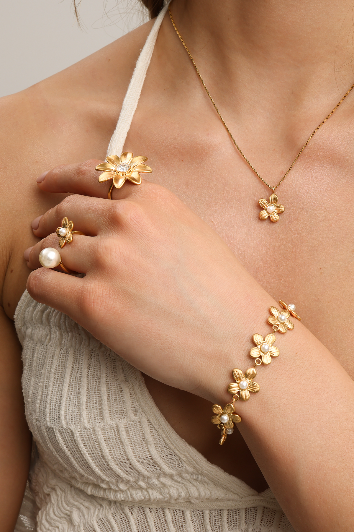 Daisy ring - Adjustable