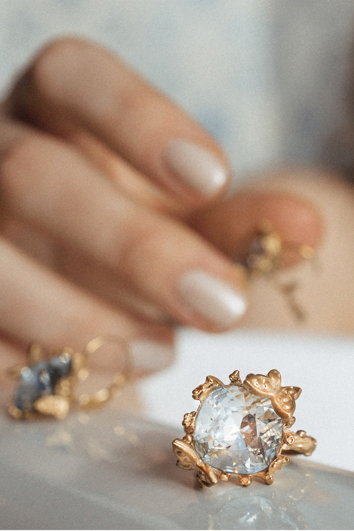 Ellie Swarovski ring - Light Azore