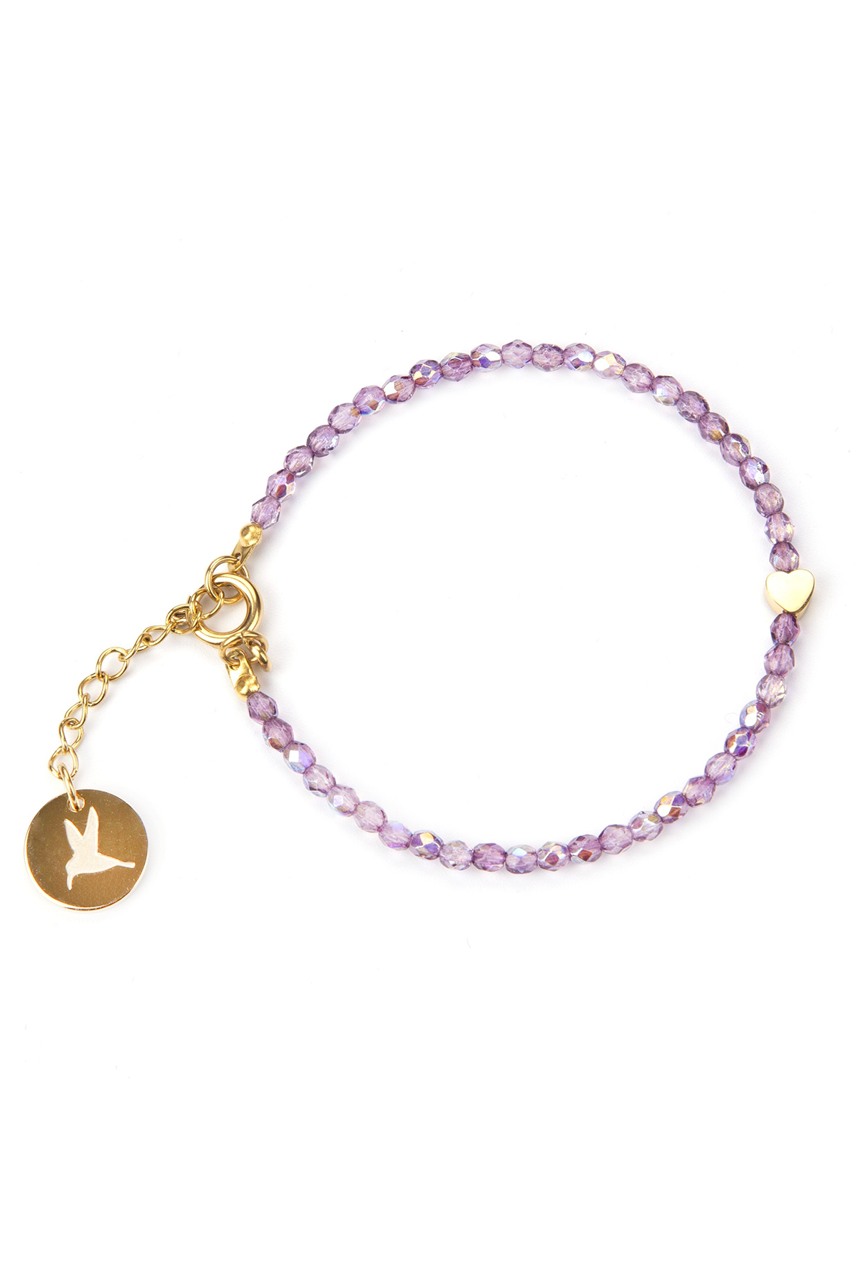 Fanny crystal bracelet - Amethyst