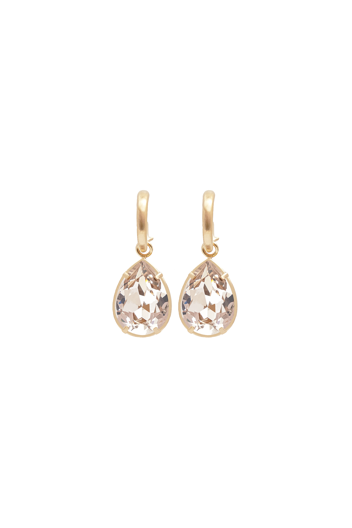 Inez drop Swarovski earrings - Silk