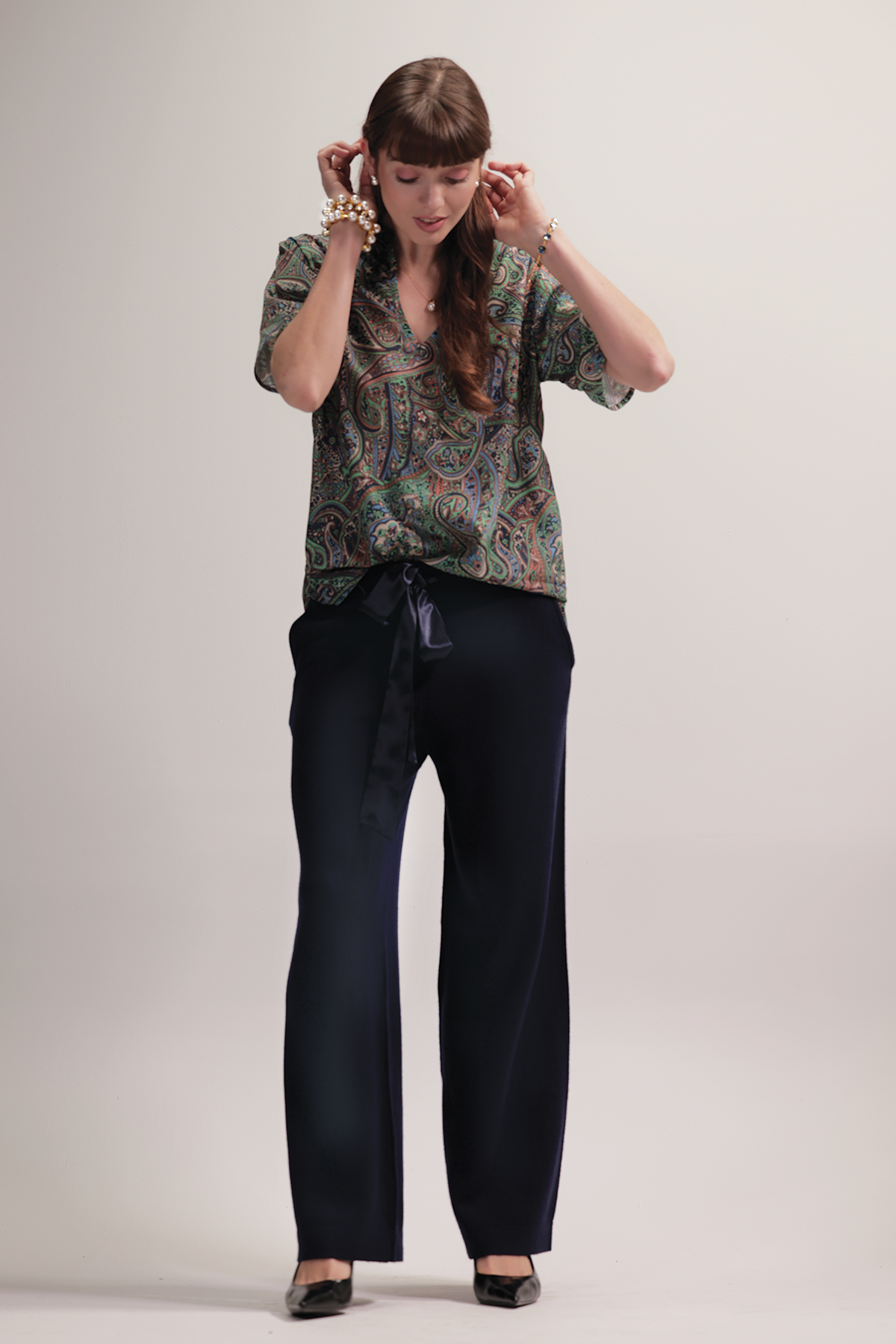Iben wool trousers - Mole