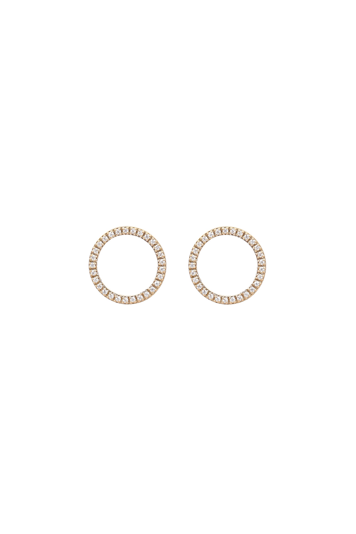 Karma zirconia stud earrings