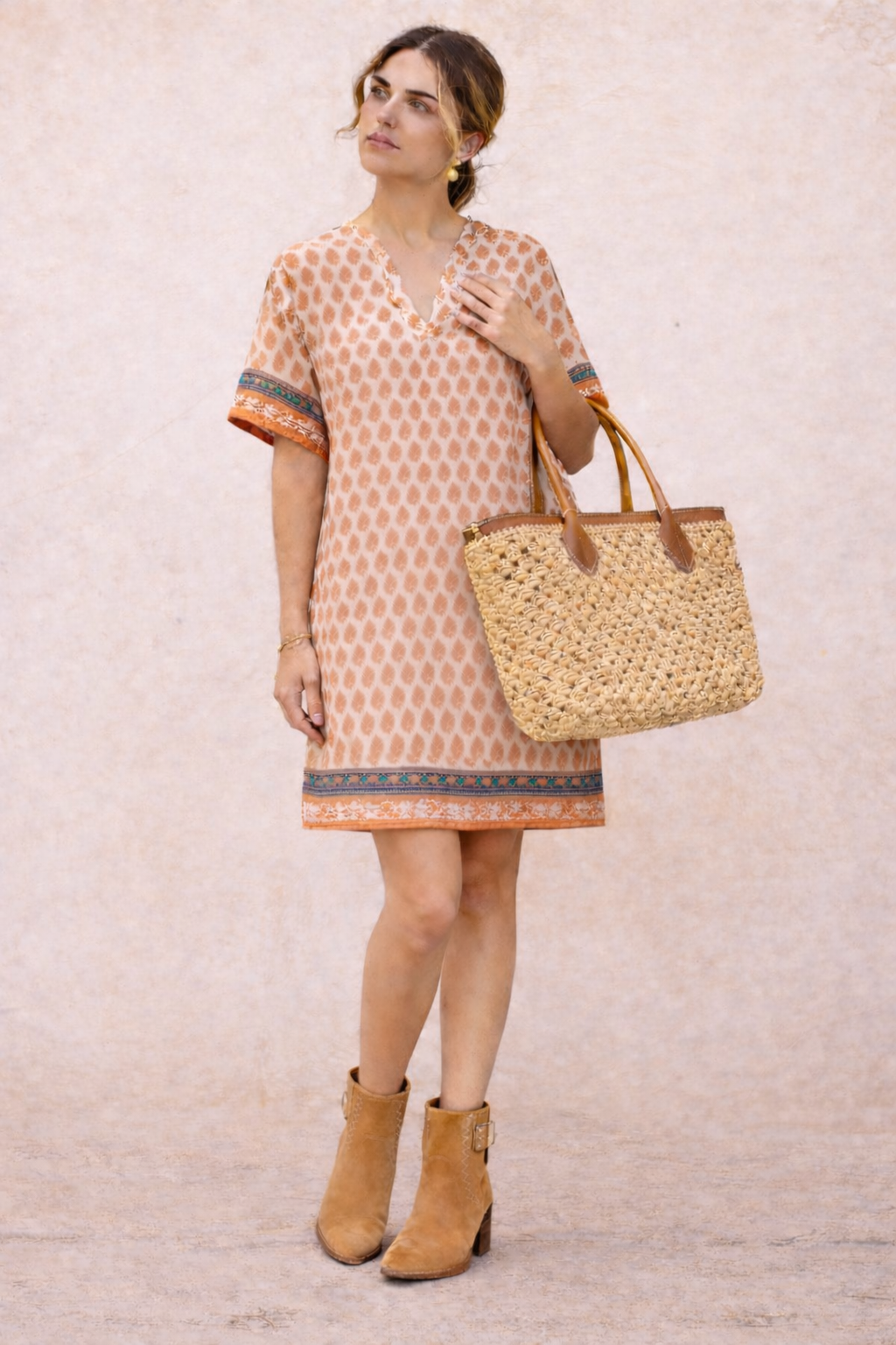 Melanie silk dress - Provence paisley