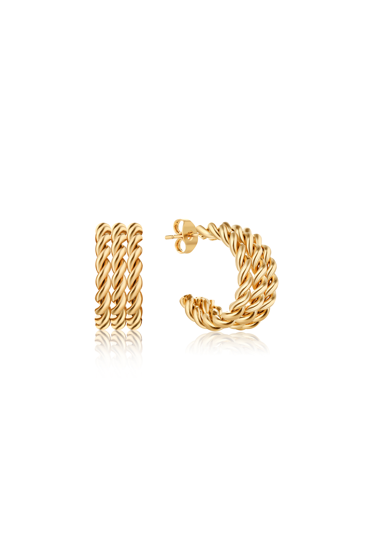 Kyle hoop earrings, Gold