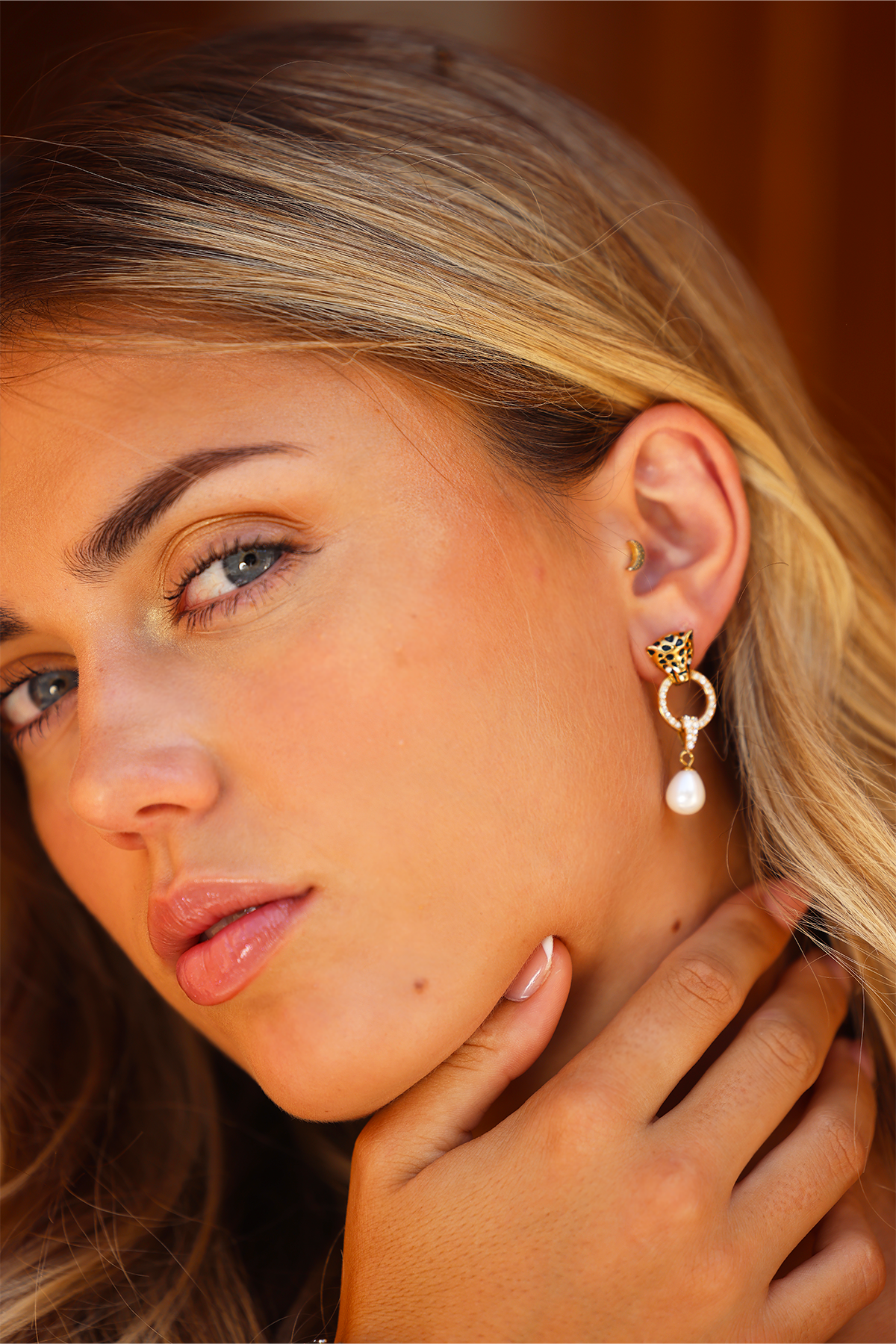 Leopard earring - FORHÅNDSSALG