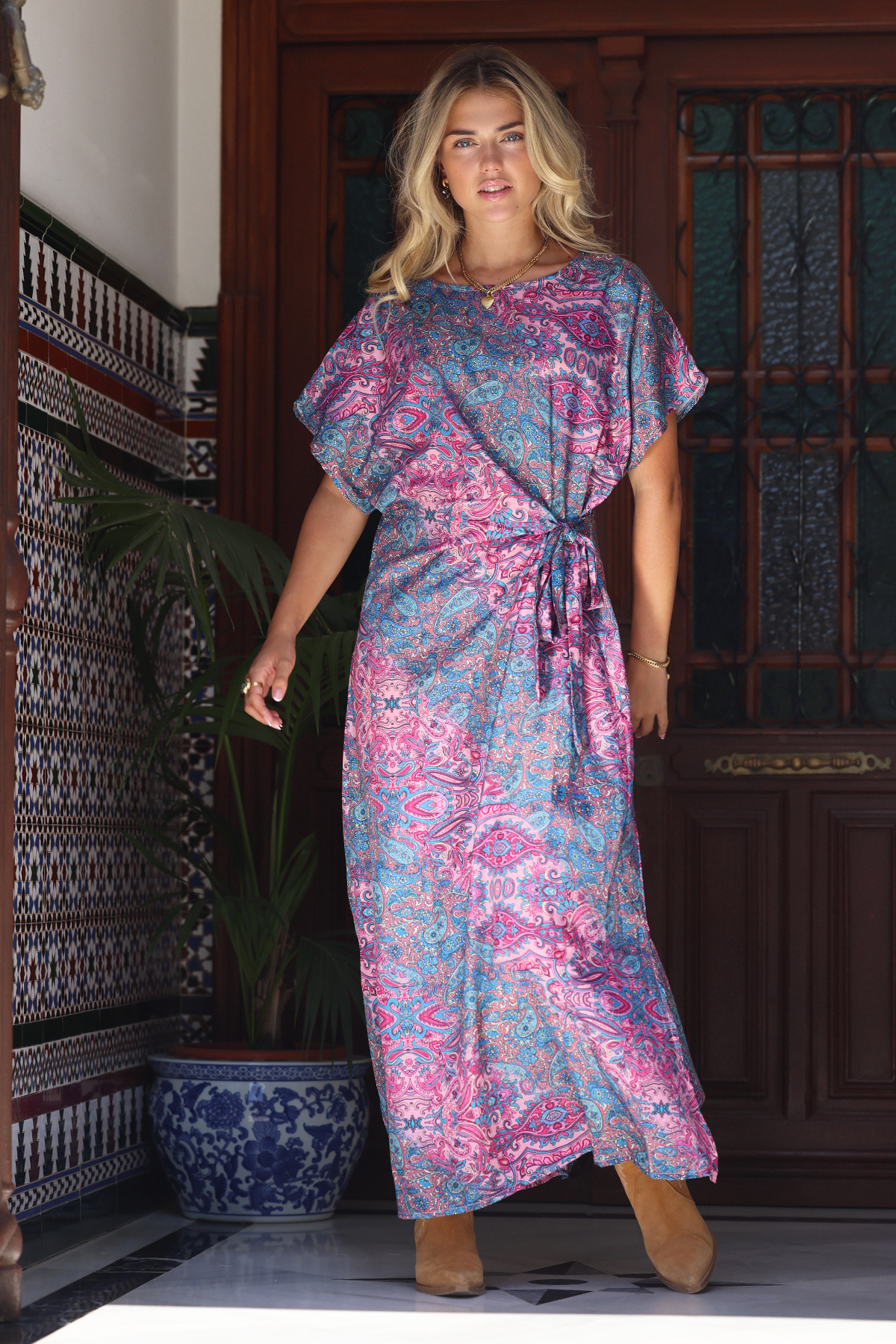 NB! PRE-ORDER Millie silk dress - Nassau