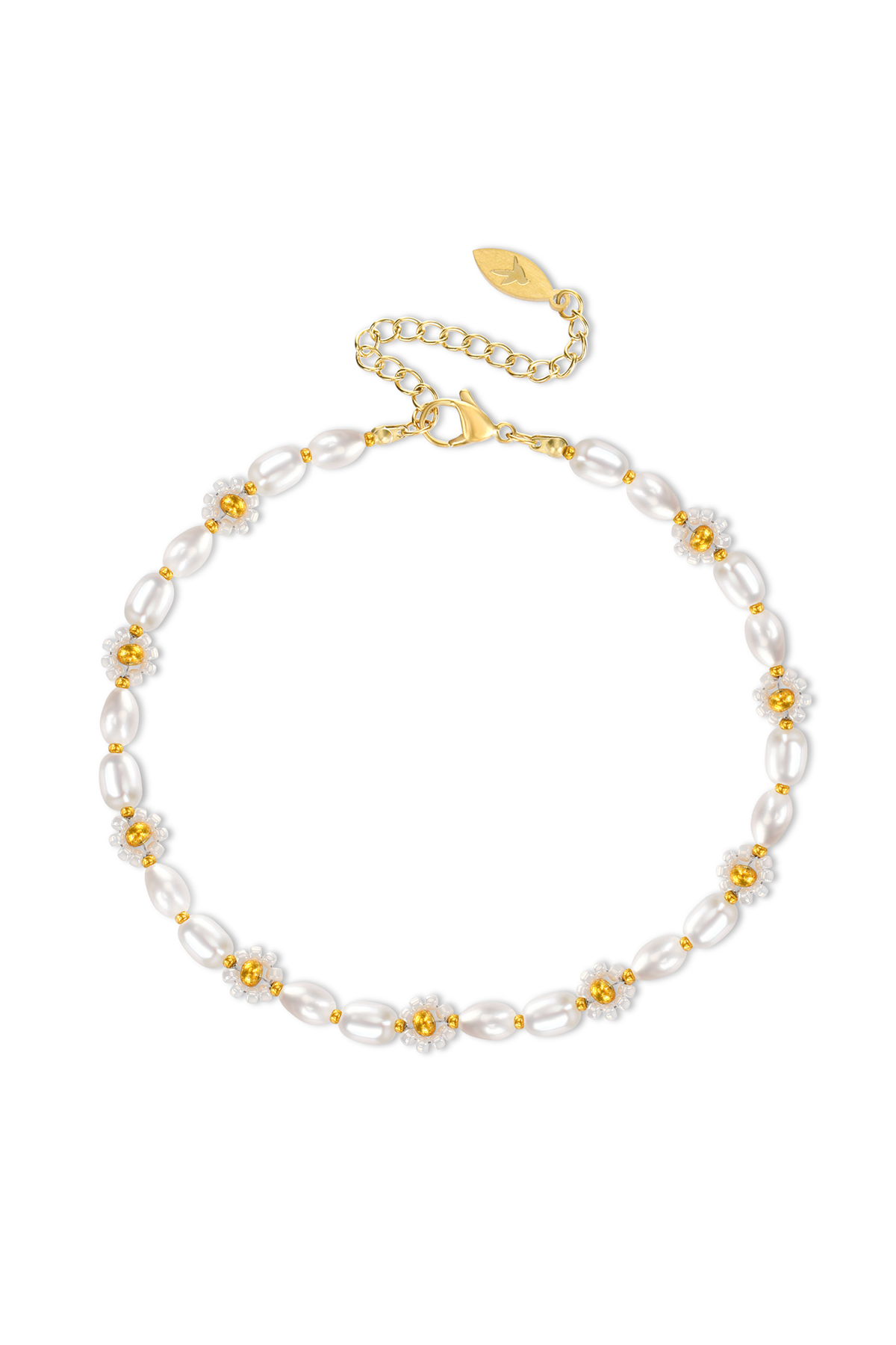 Flower bead bracelet