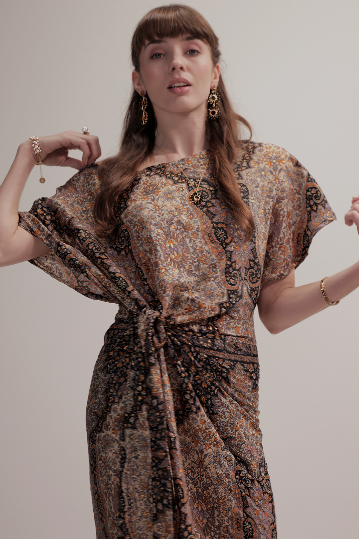 Millie silkekjole - Portofino