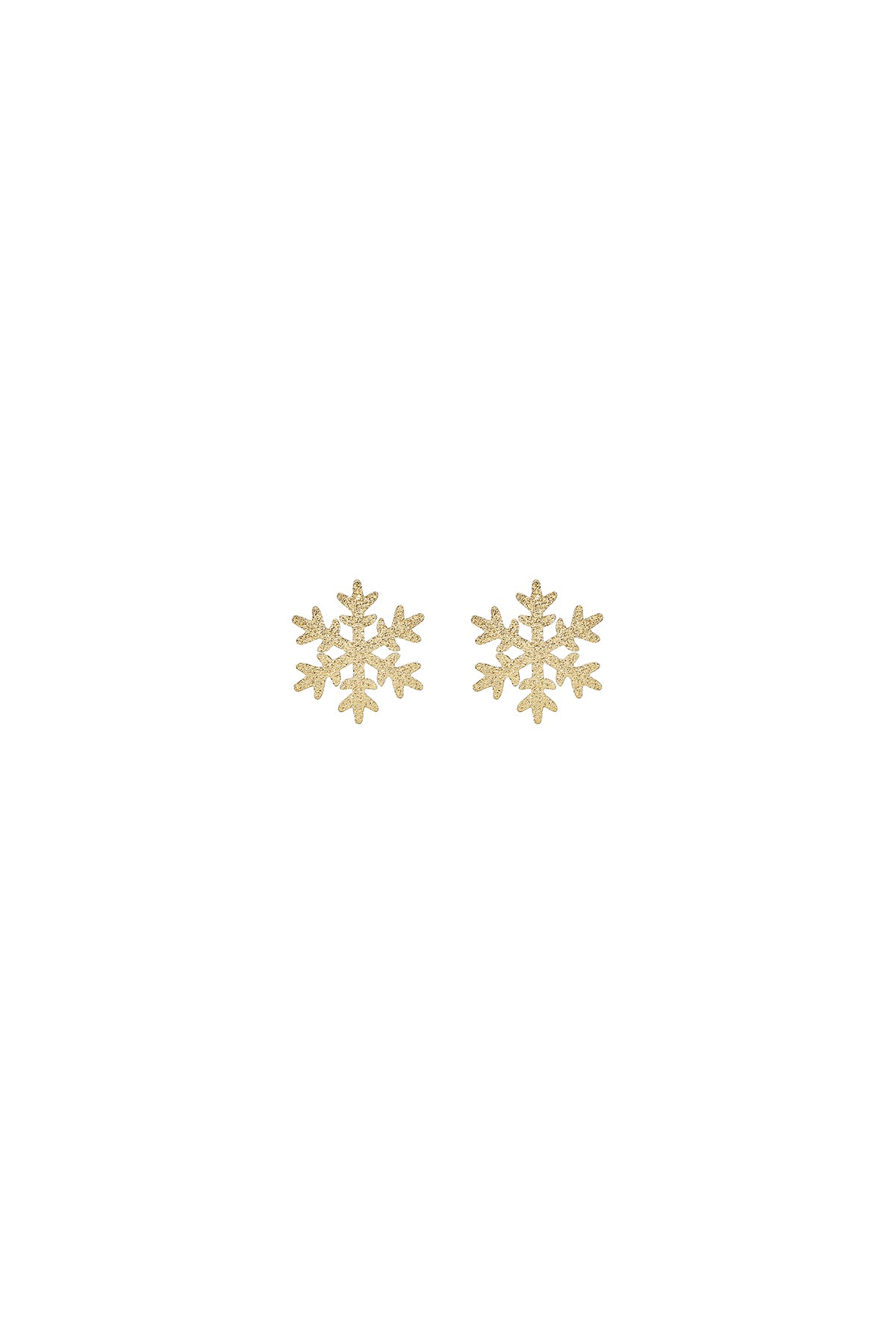 Snowflake stud earrings