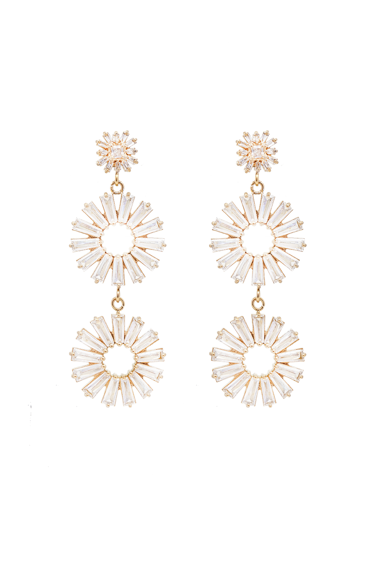 Tabitha Swarovski earrings, Clear