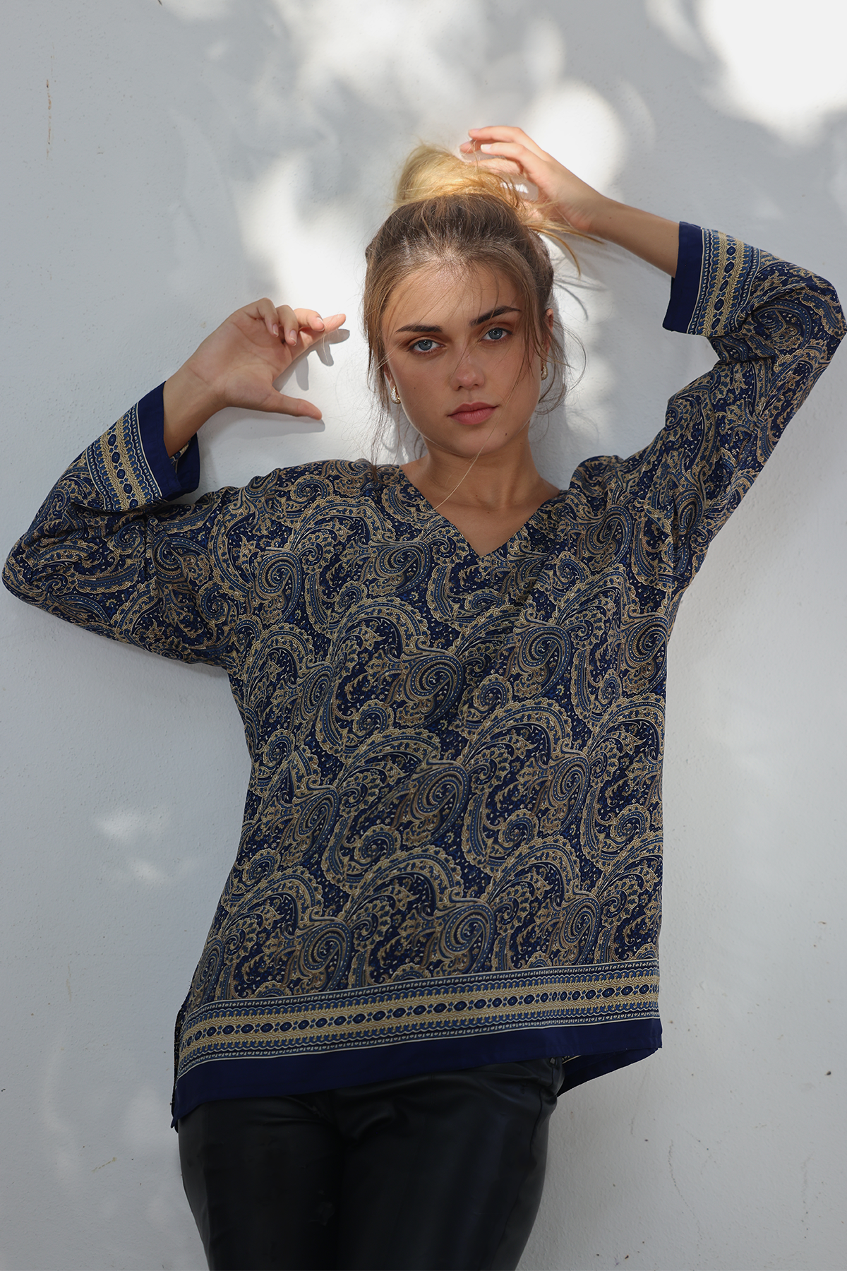 Silk blouse, Provence paisley