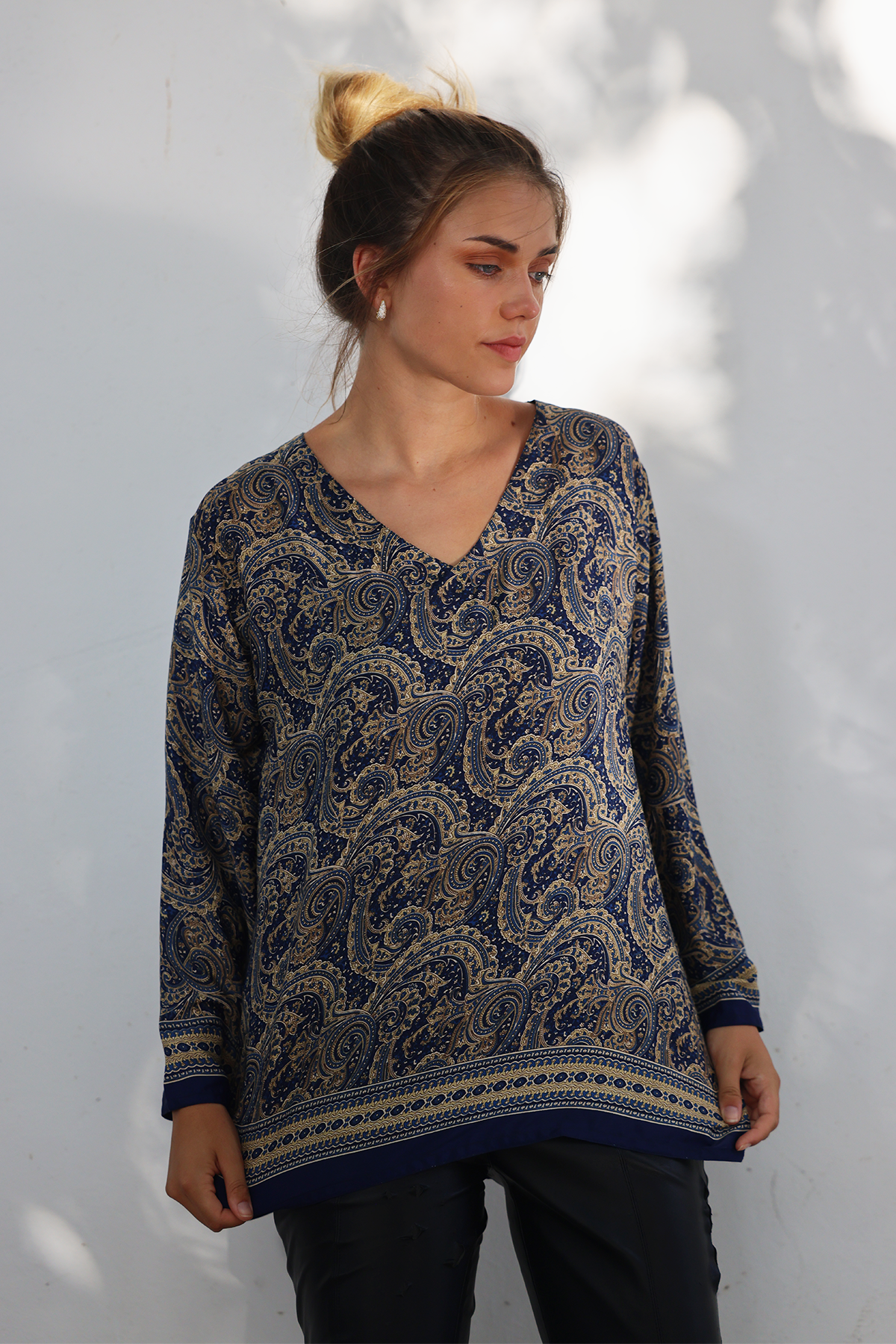 Silk blouse, Provence paisley