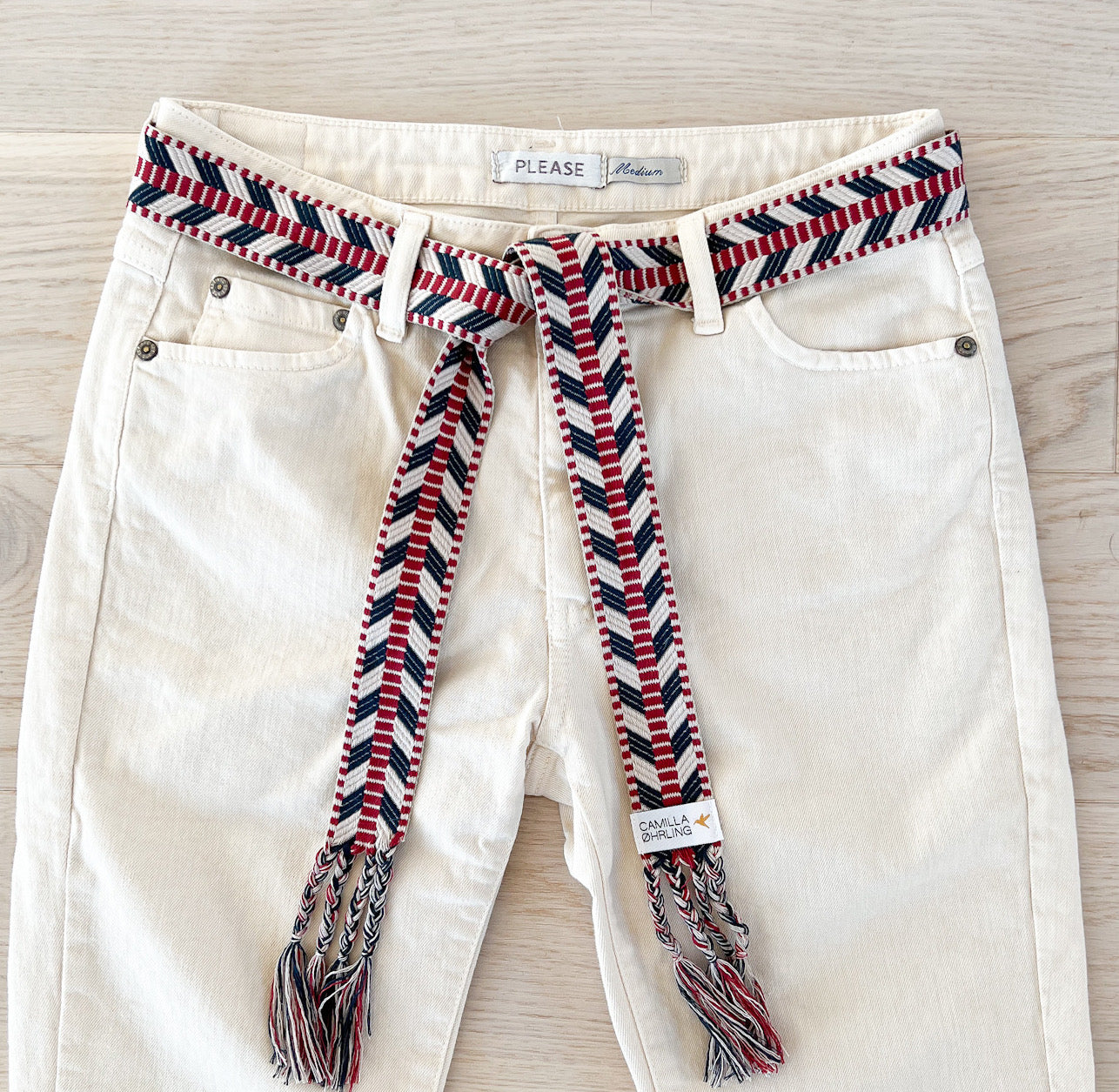 Knytebelte - Chevron red/white/blue