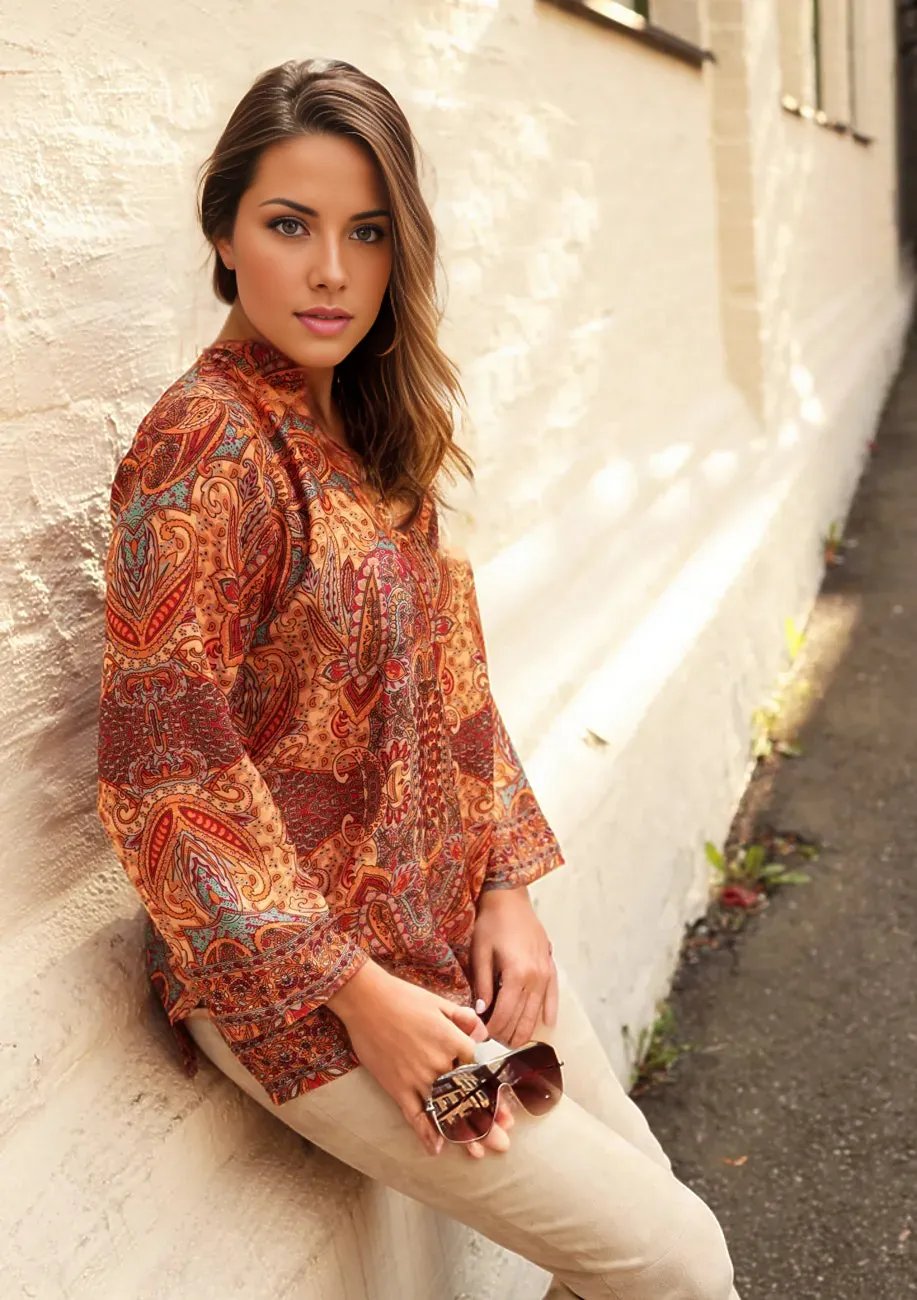Silk blouse, Marigold