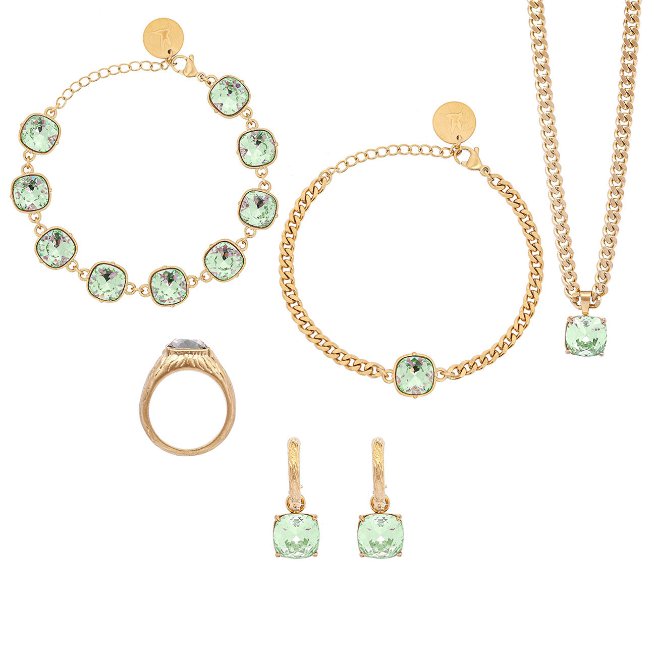 Carla Swarovski lux bracelet - Peridot