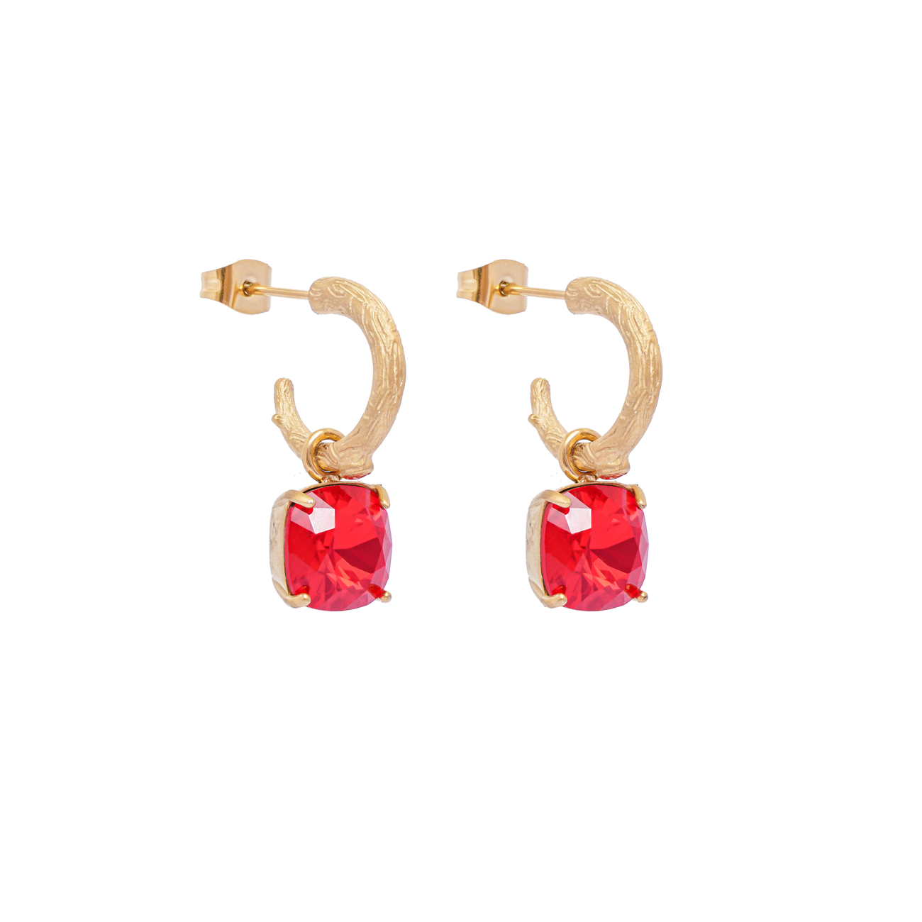 Carla Swarovski earrings - Light Siam