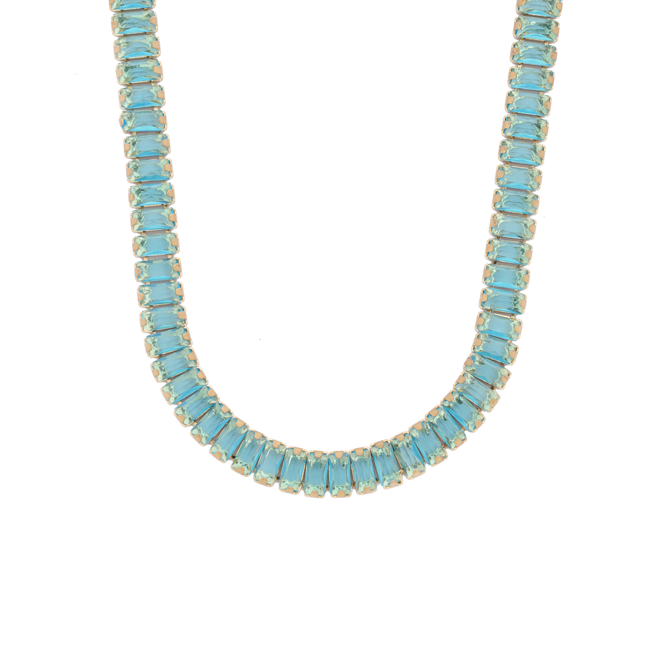 Haley Crystal Necklace - Turquoise