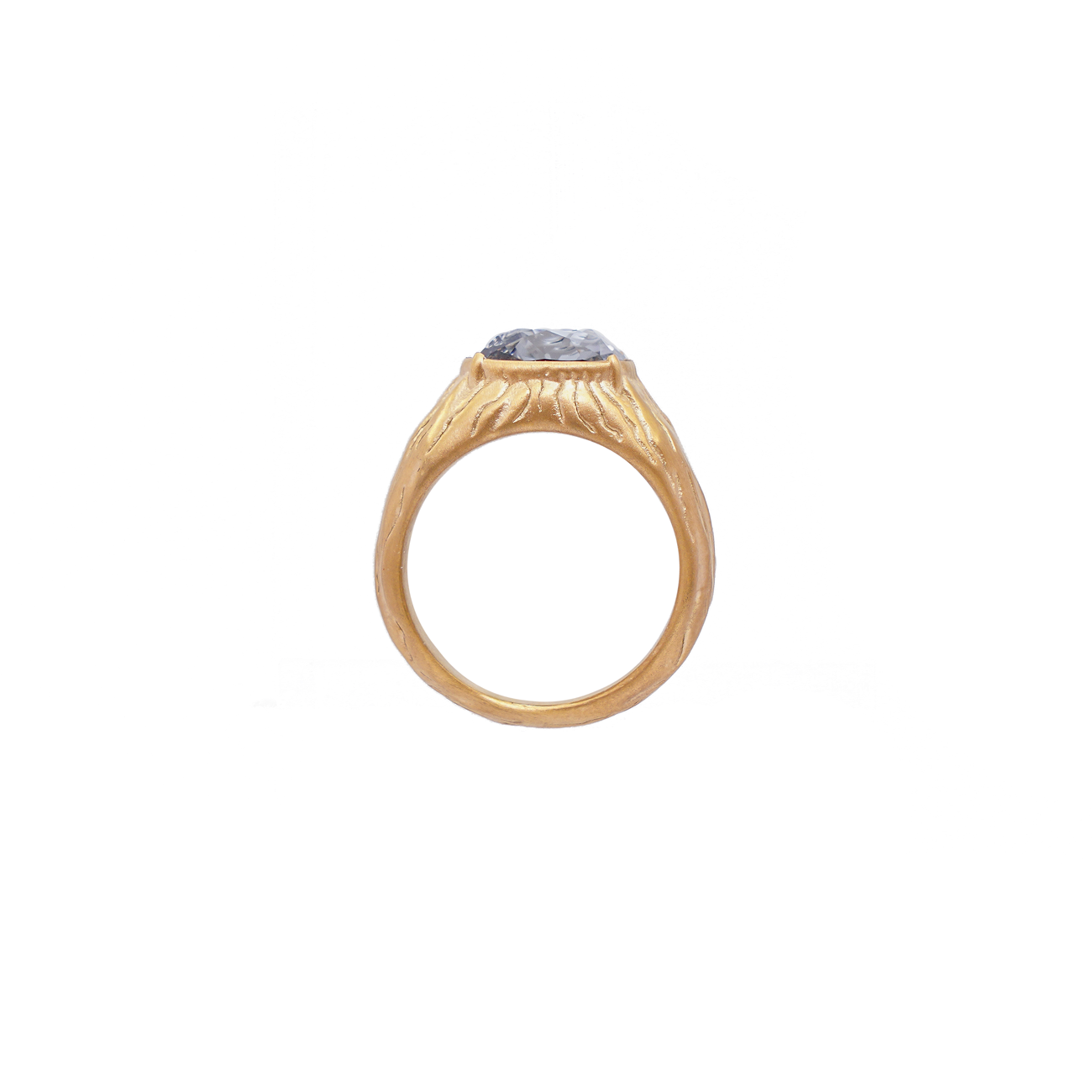 Carla Swarovski ring - Charcoal