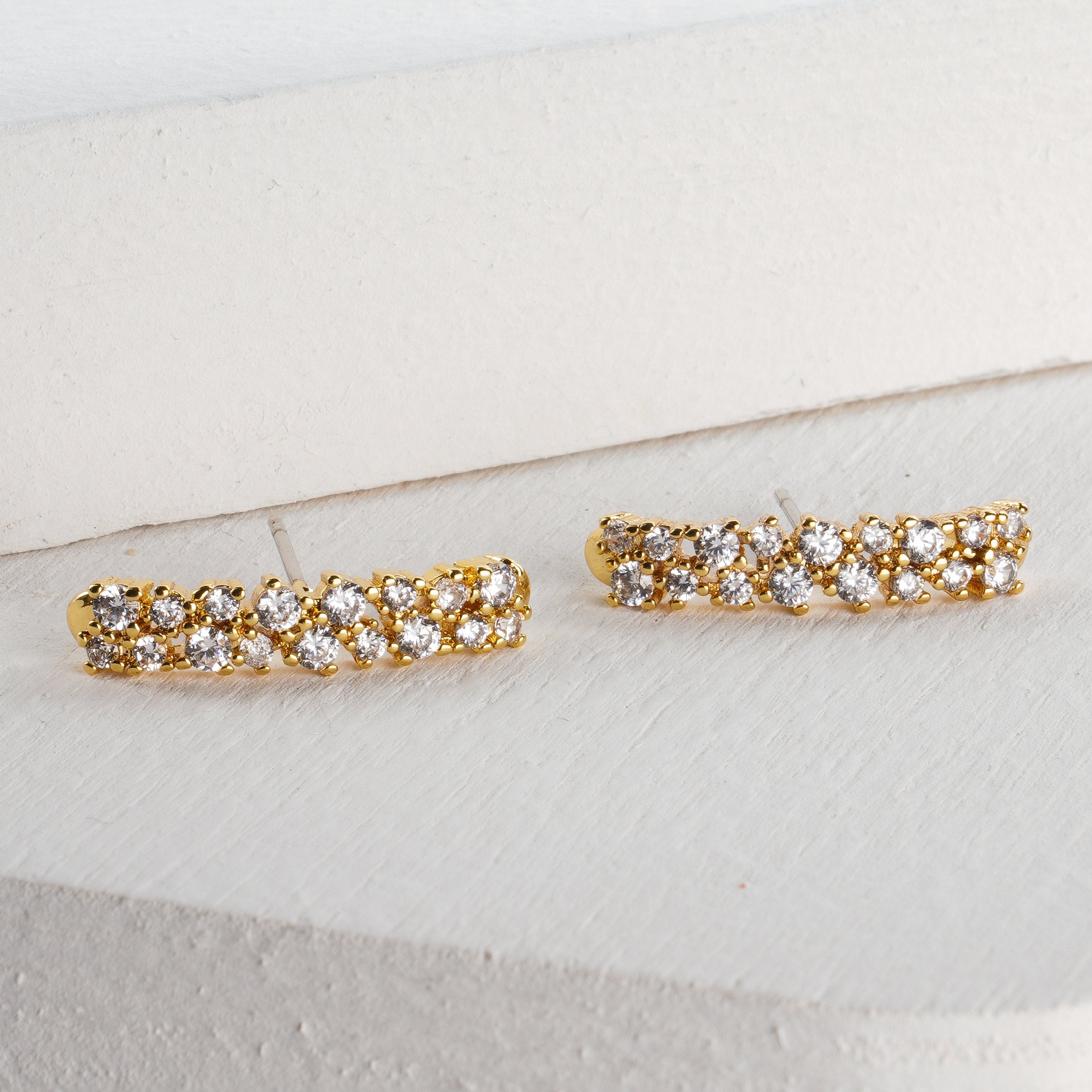 Chloe zirconia stud earrings