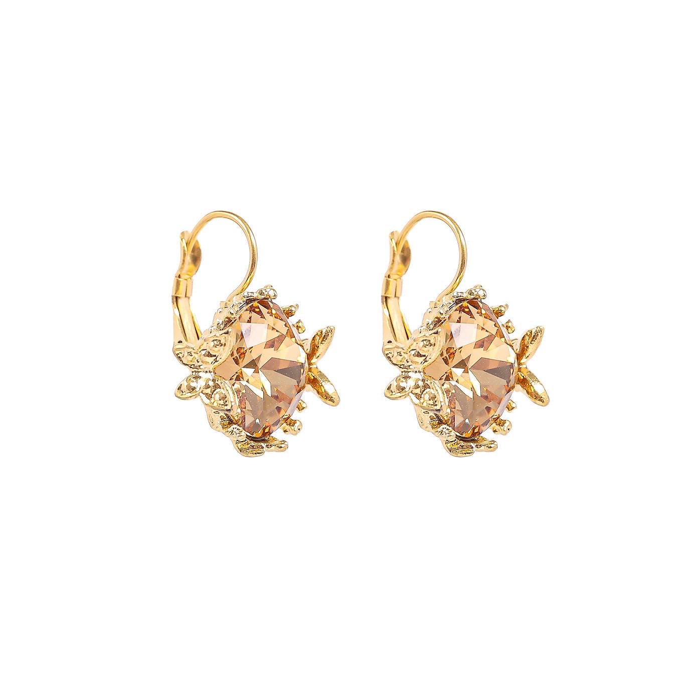Ellie Swarovski earrings - Topaz