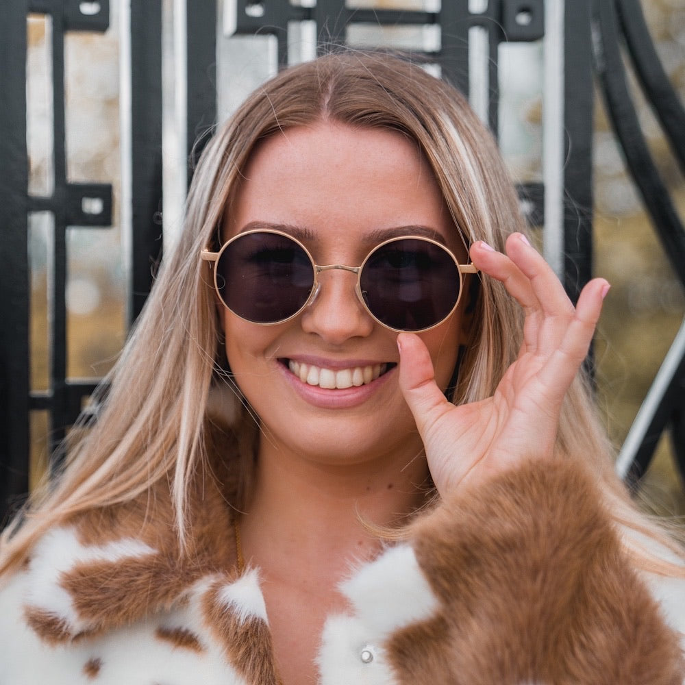 PREPPY Lauren solbriller - Gold/Black tint