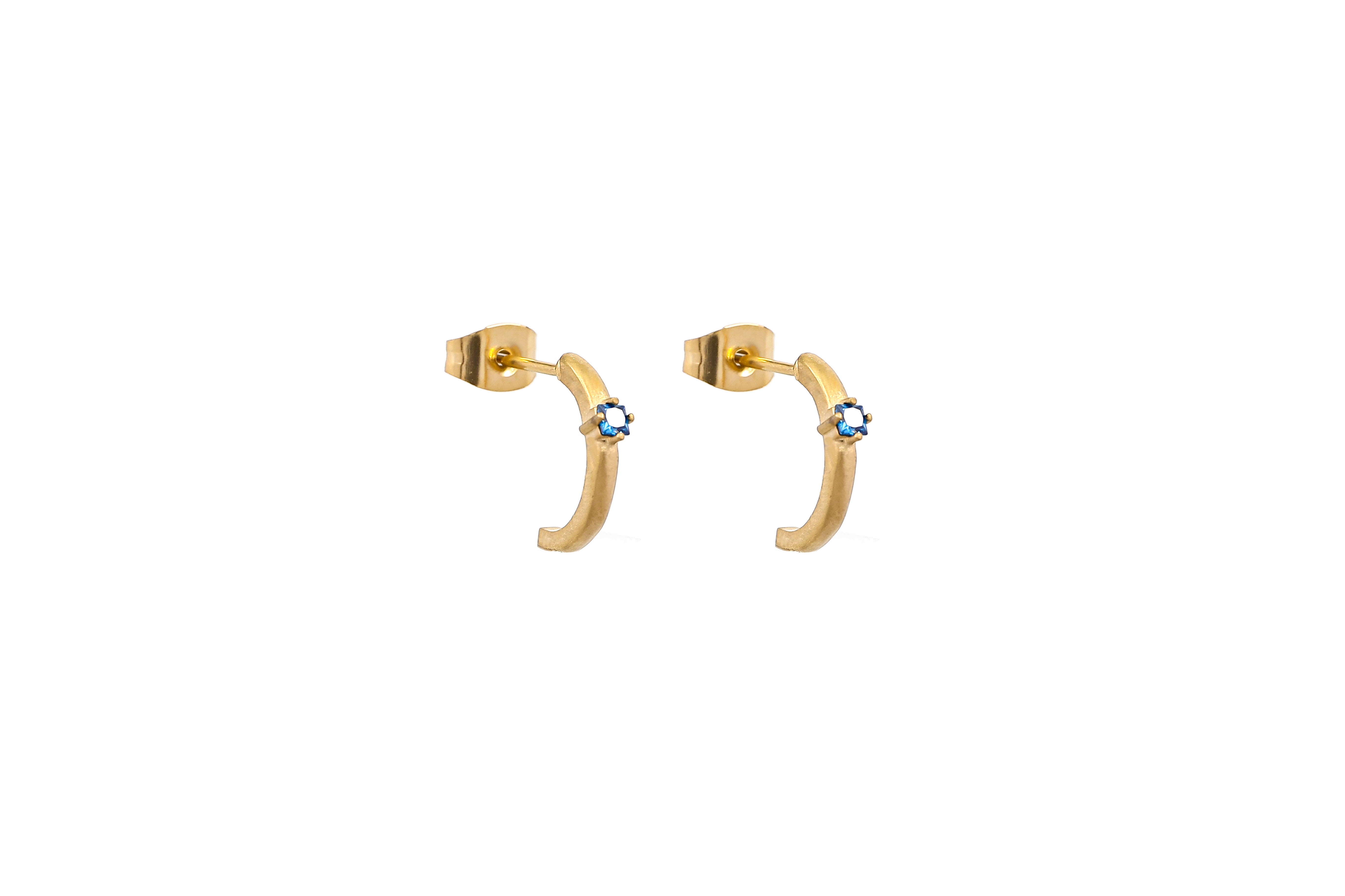 Anna  stud earrings - Blue