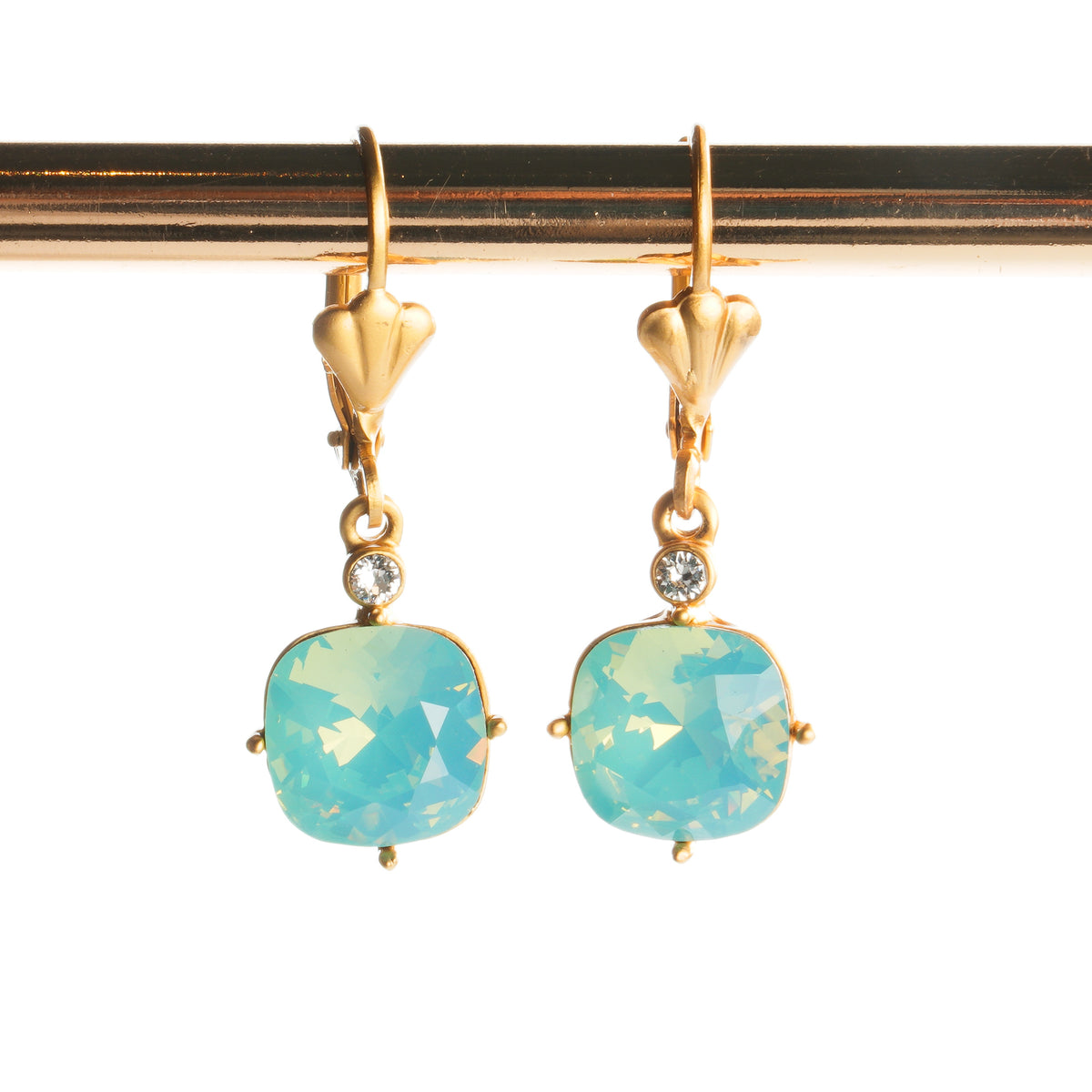 Alice small earrings - Sea green