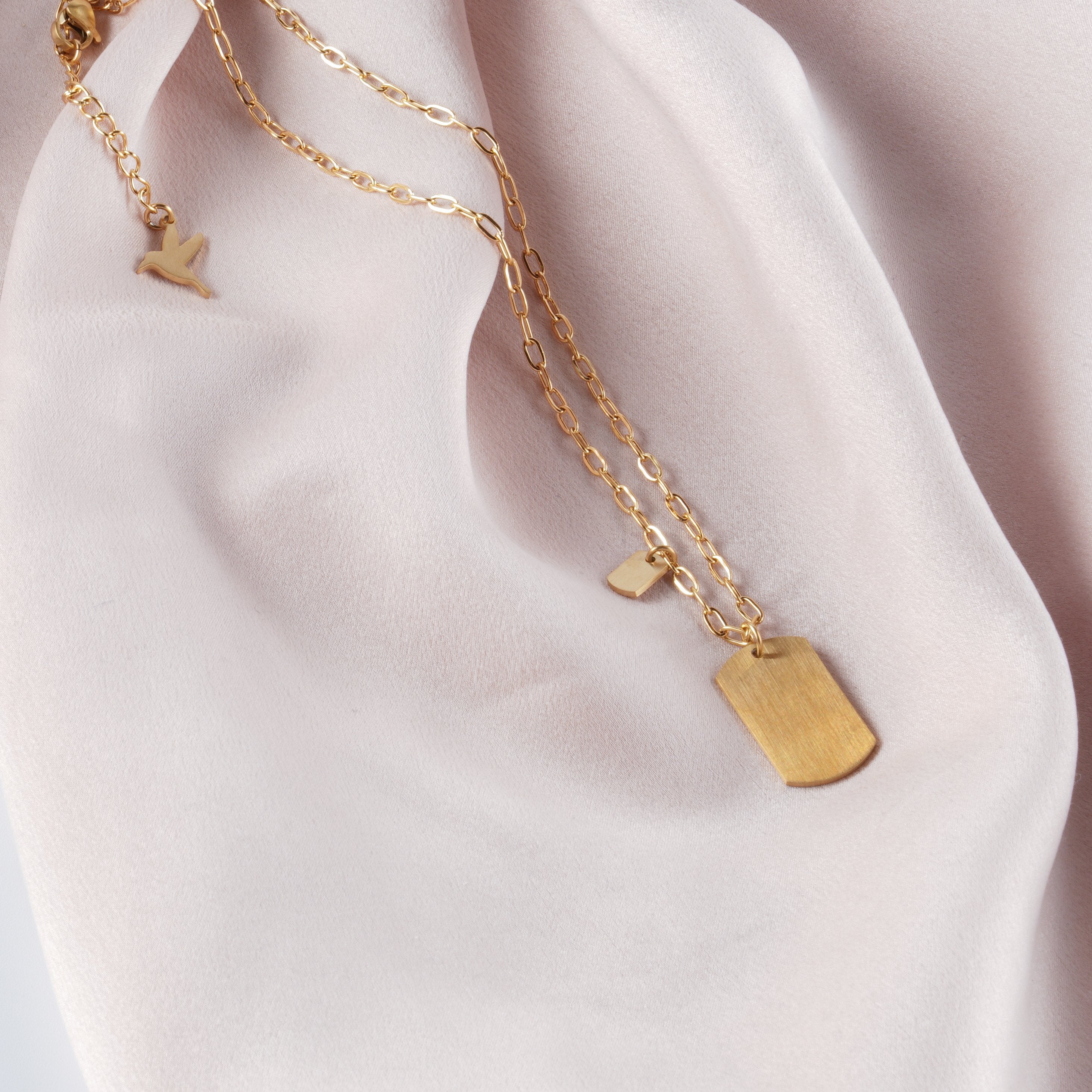 Military tag necklace