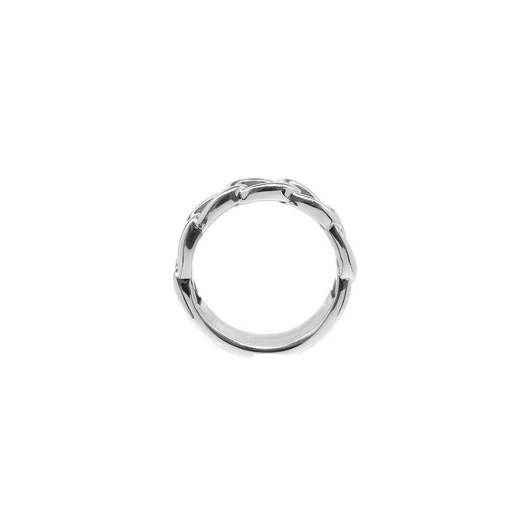 Chunky chain ring - Silver