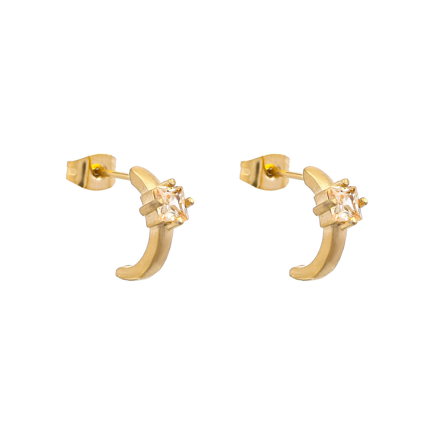 Emma Stud earrings - Champagne