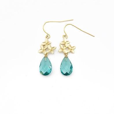 Cherry Drop ørepynt - Aqua fra Farmhousedesign.no