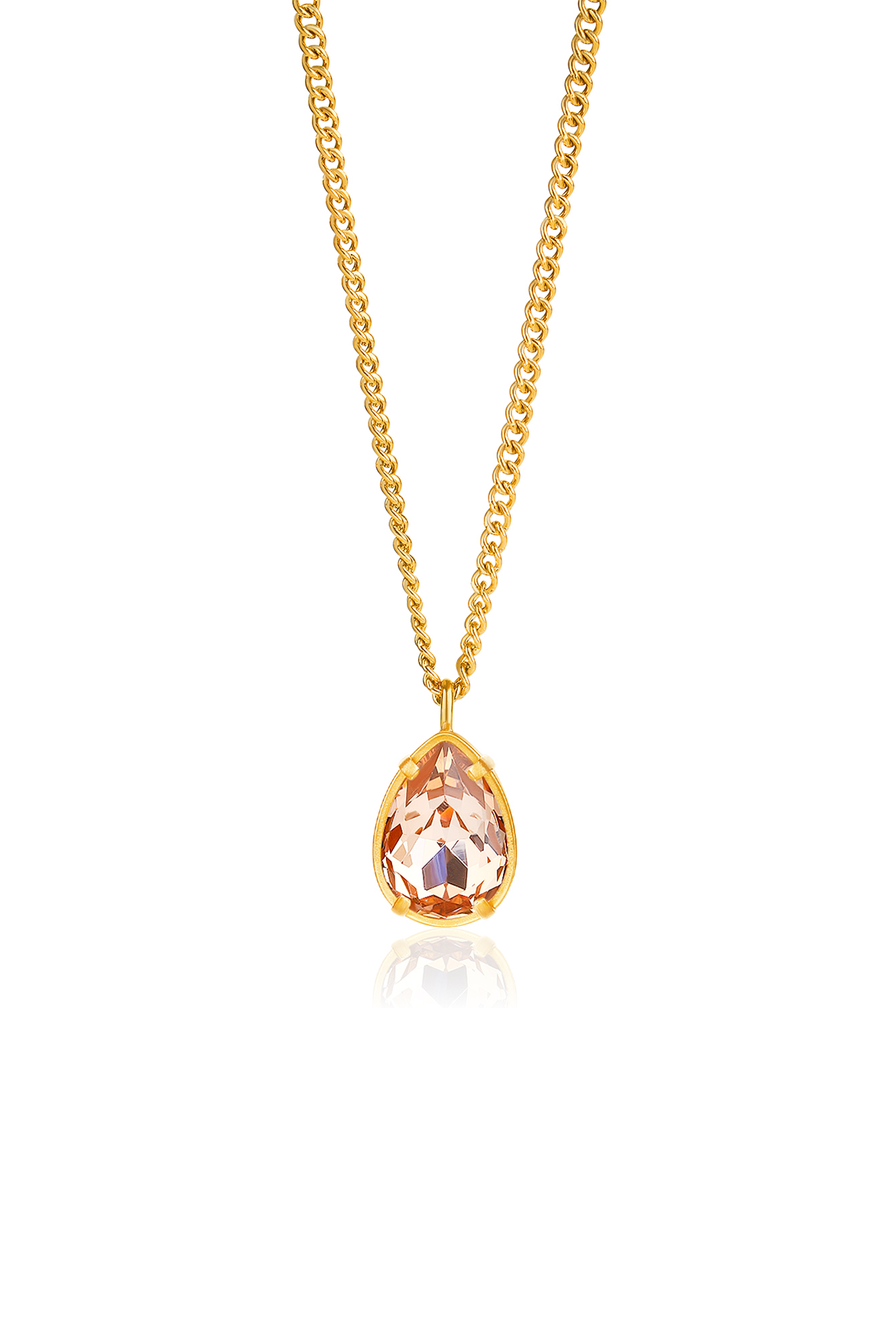 Billie Crystal necklace - Clear 
