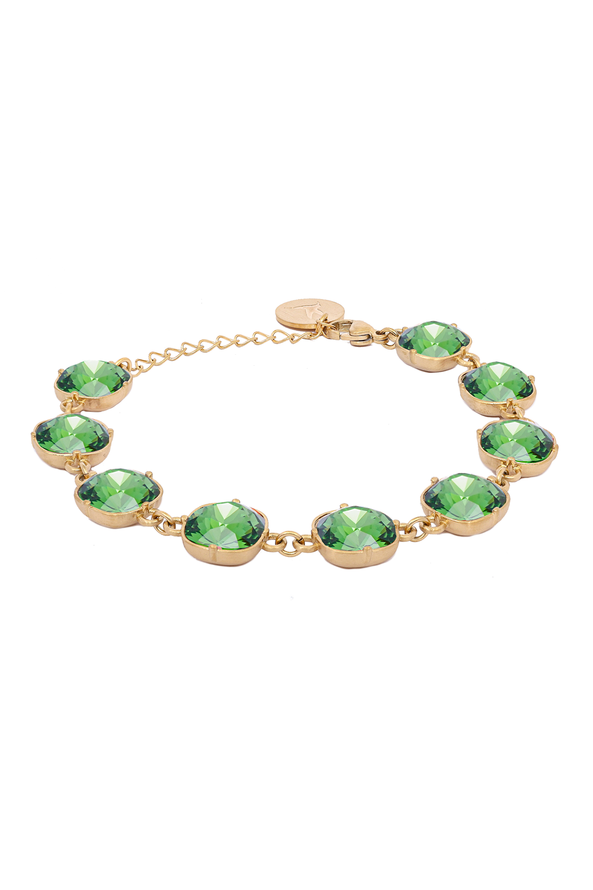 Carla Swarovski lux bracelet - Dark moss