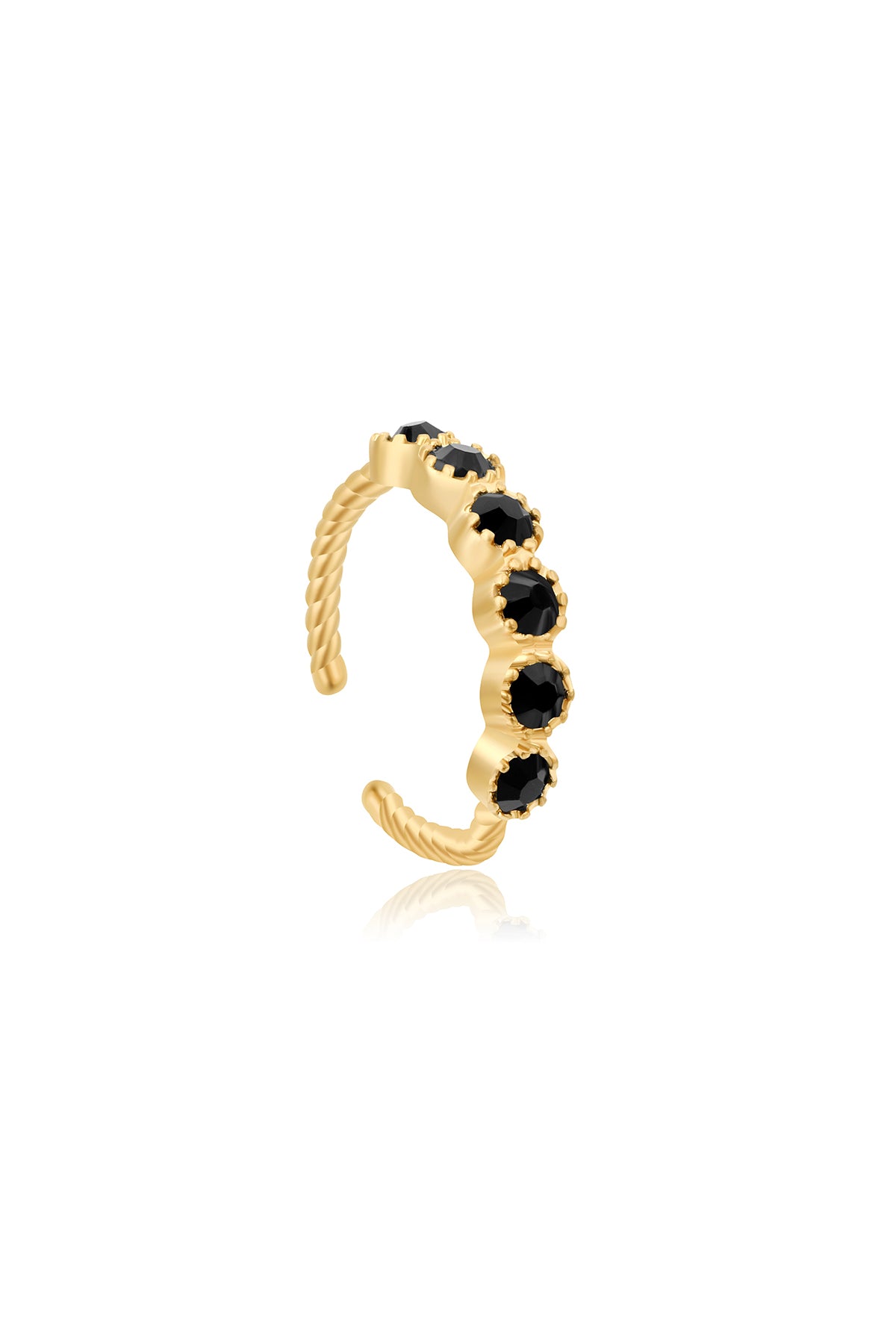 Clara ring, Black - Adjustable