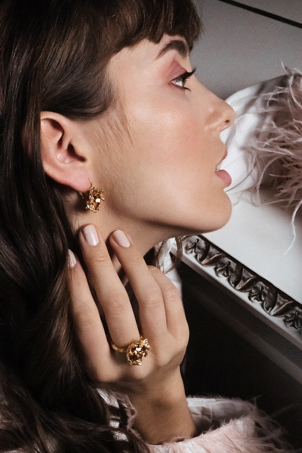 Ellie Swarovski earrings - Topaz