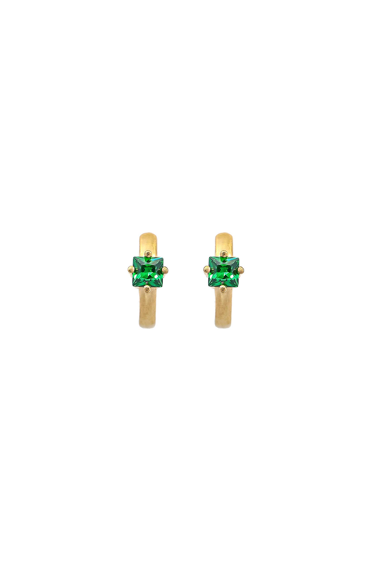 Emma Stud earrings - Emerald green