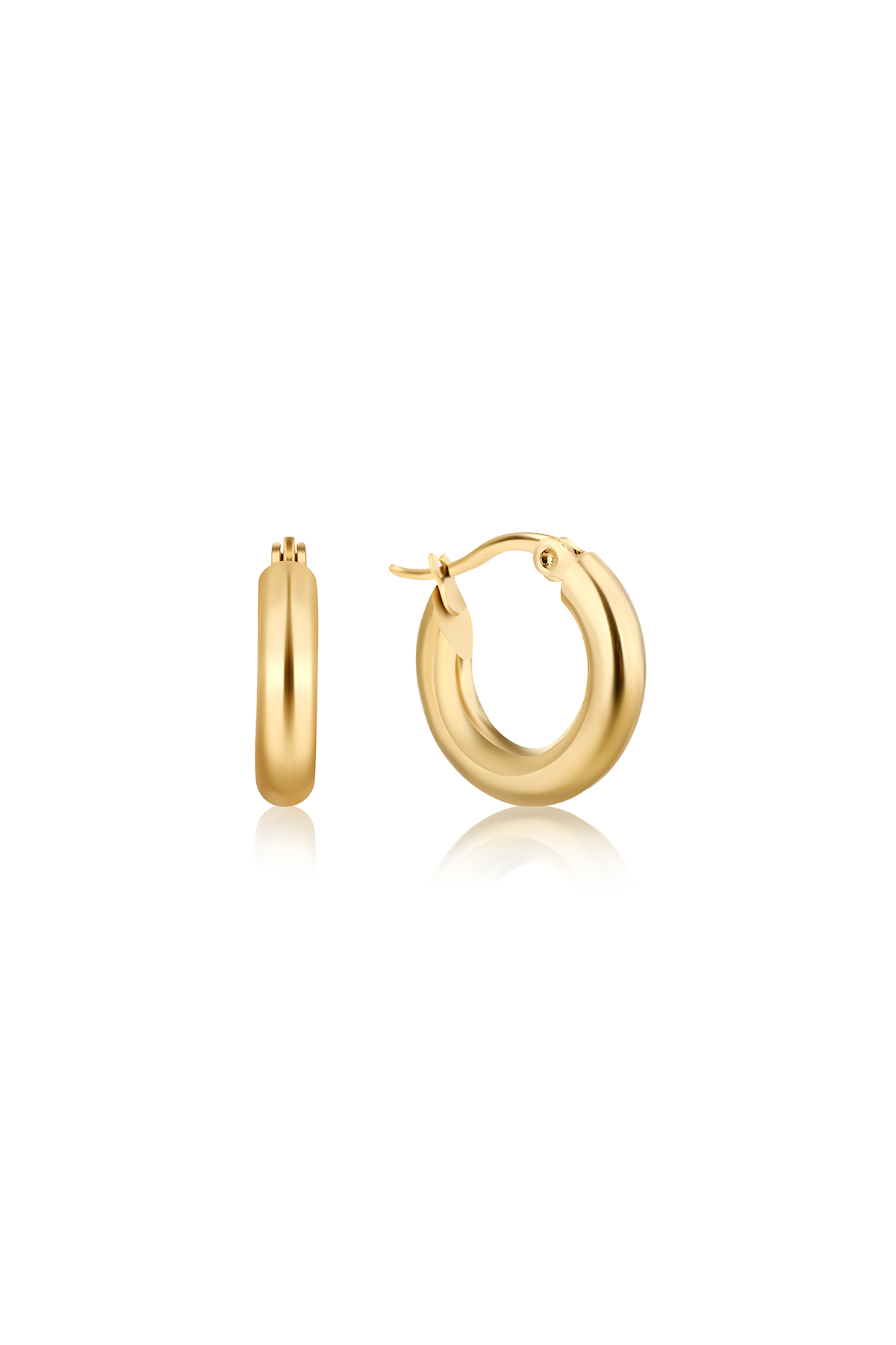 Erika hoop earrings, Gold - 20 mm