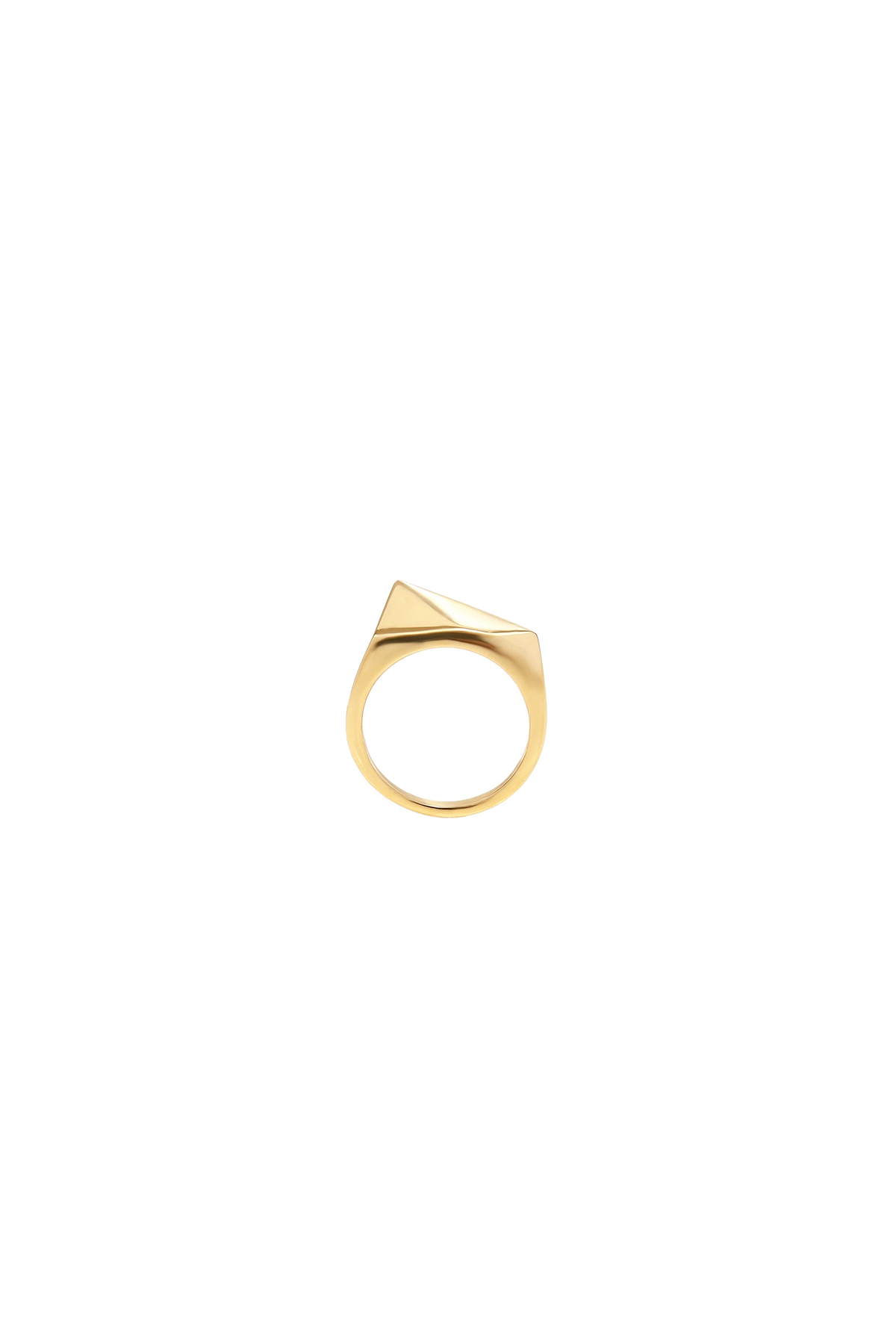 Graphical ring - Polished gold