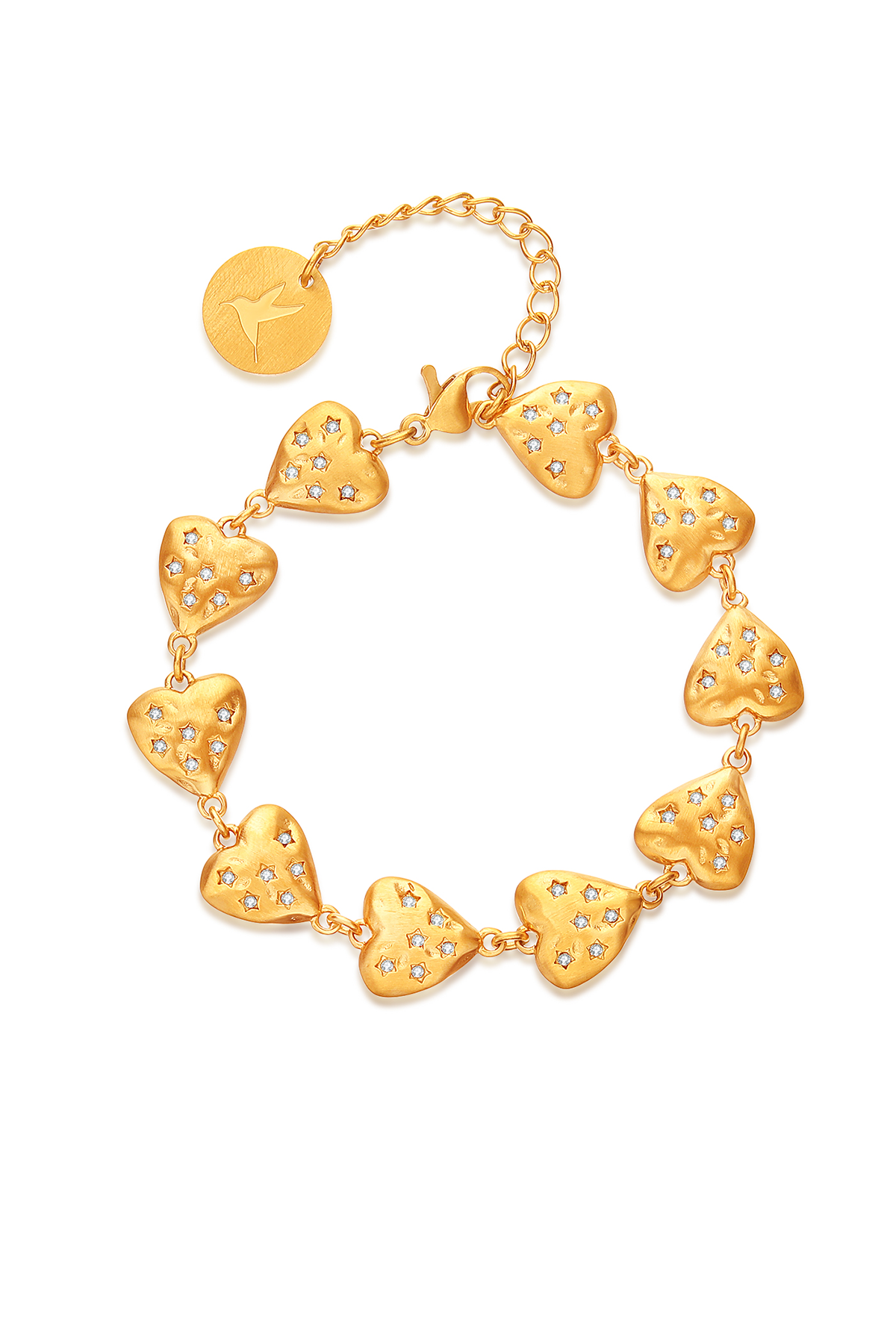 Heart zirconia bracelet