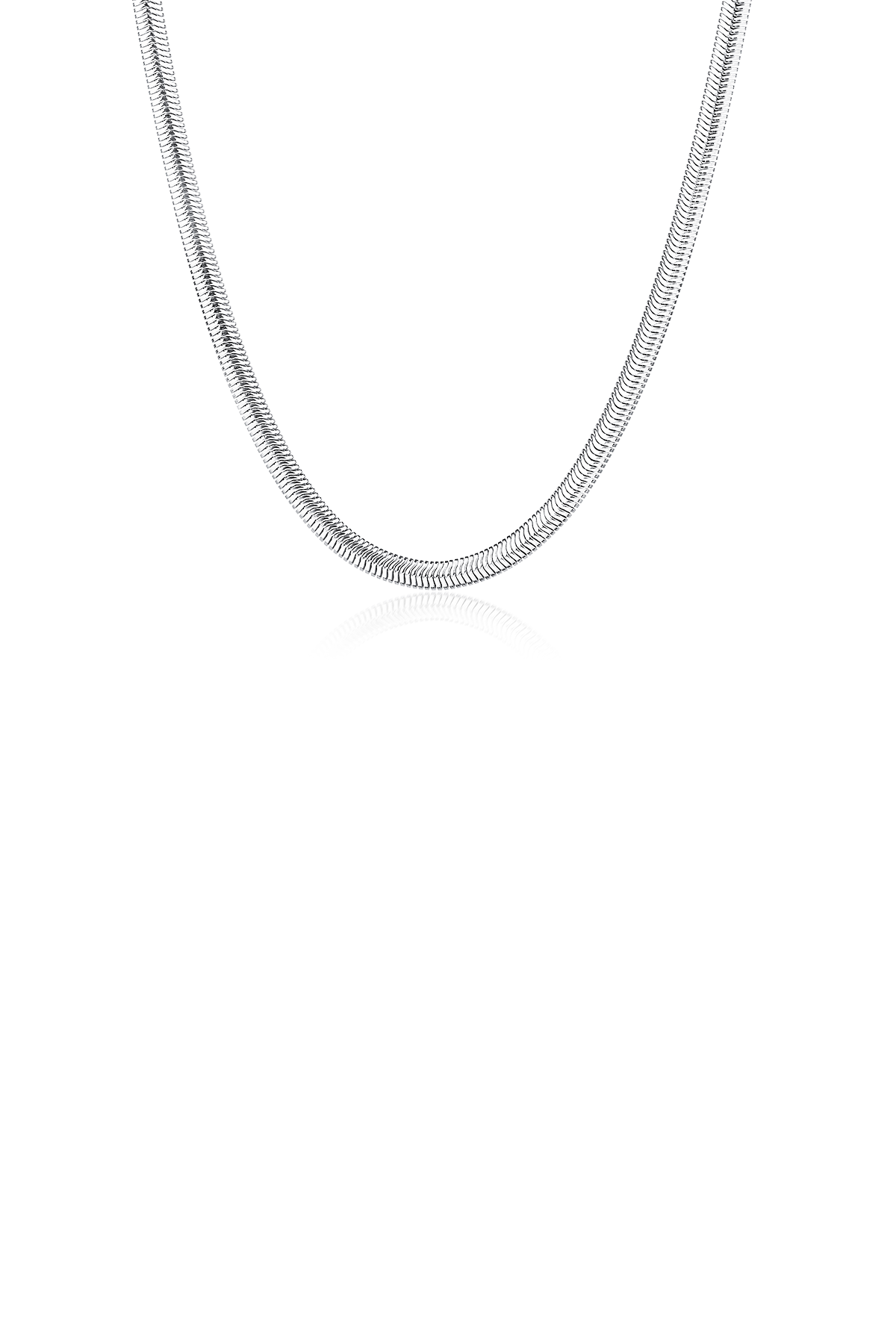 Inga necklace, Silver - 4 mm