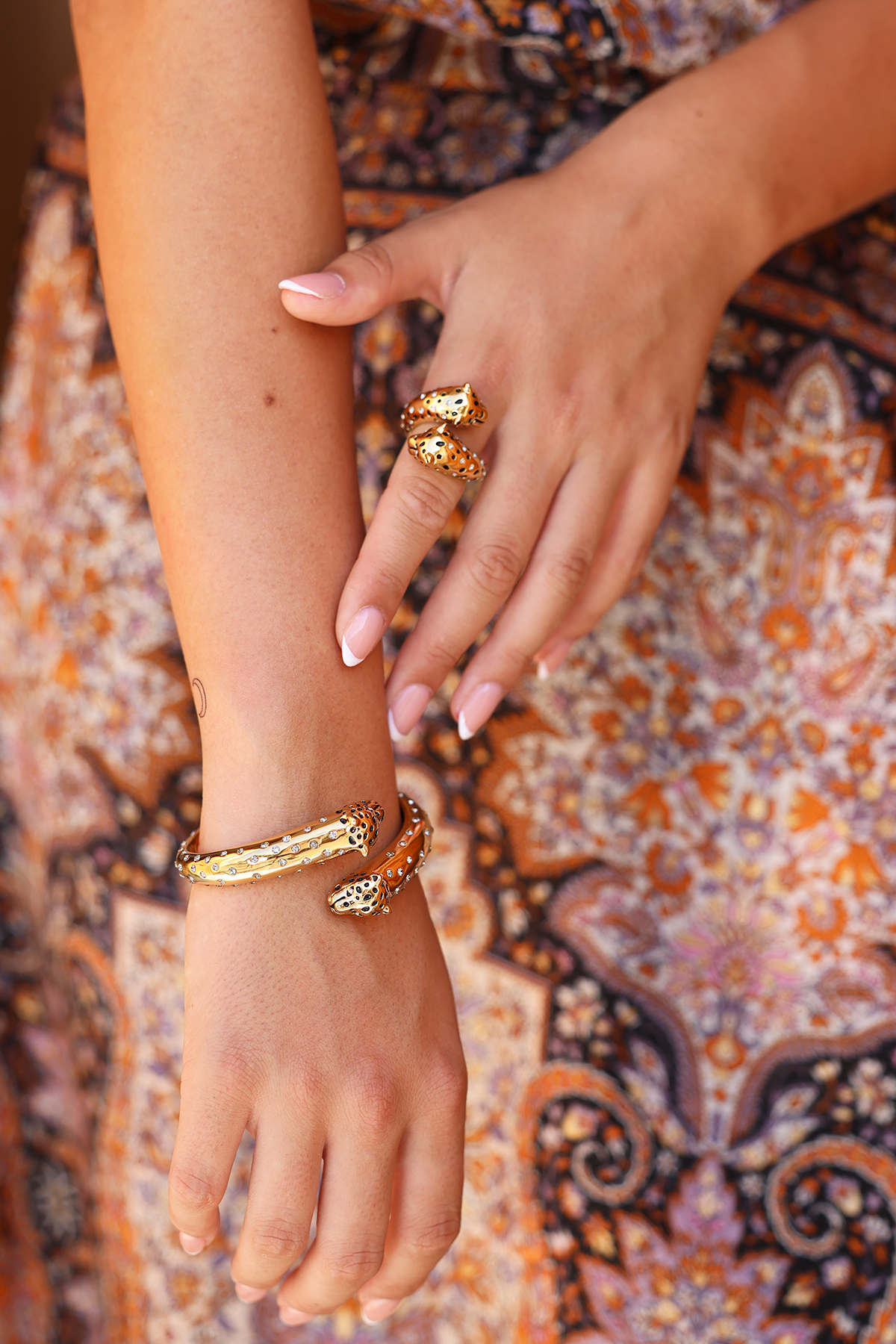 Leopard cuff bracelet - FORHÅNDSSALG
