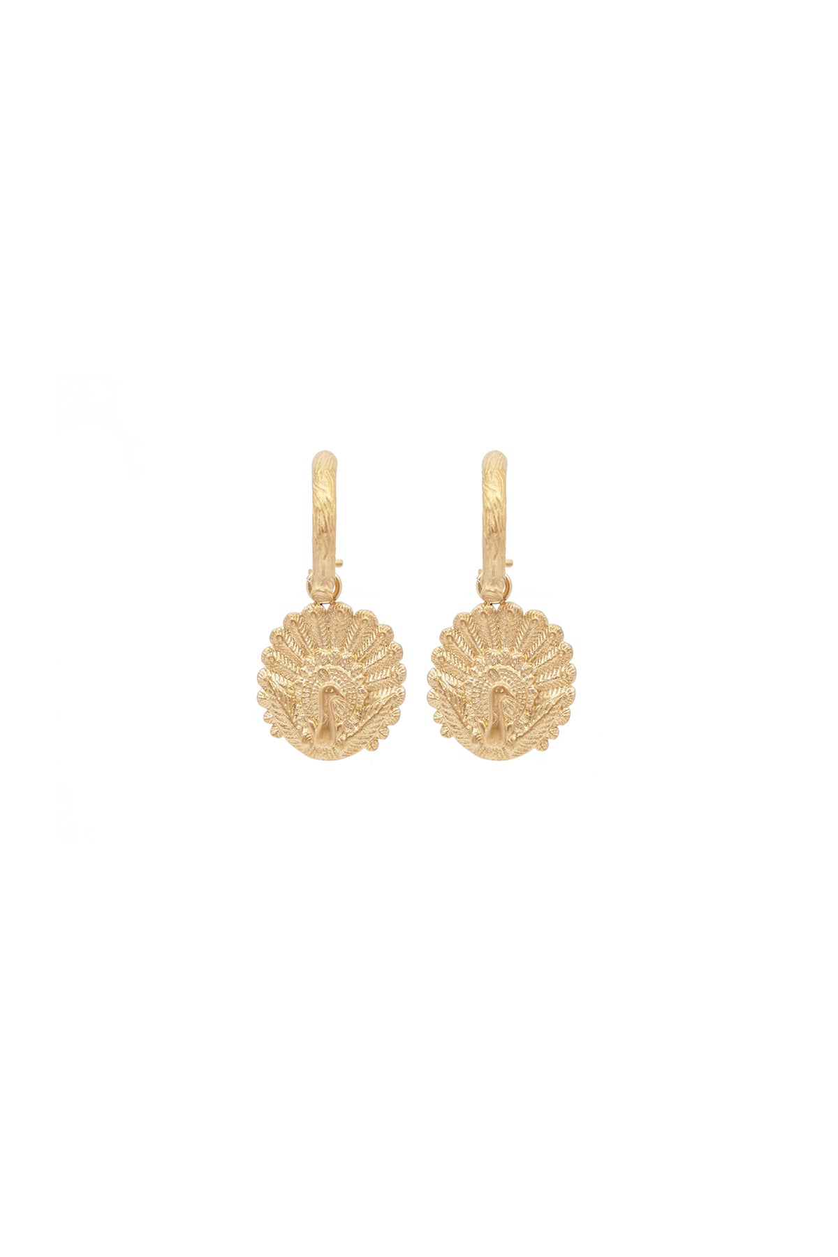Peacock earrings