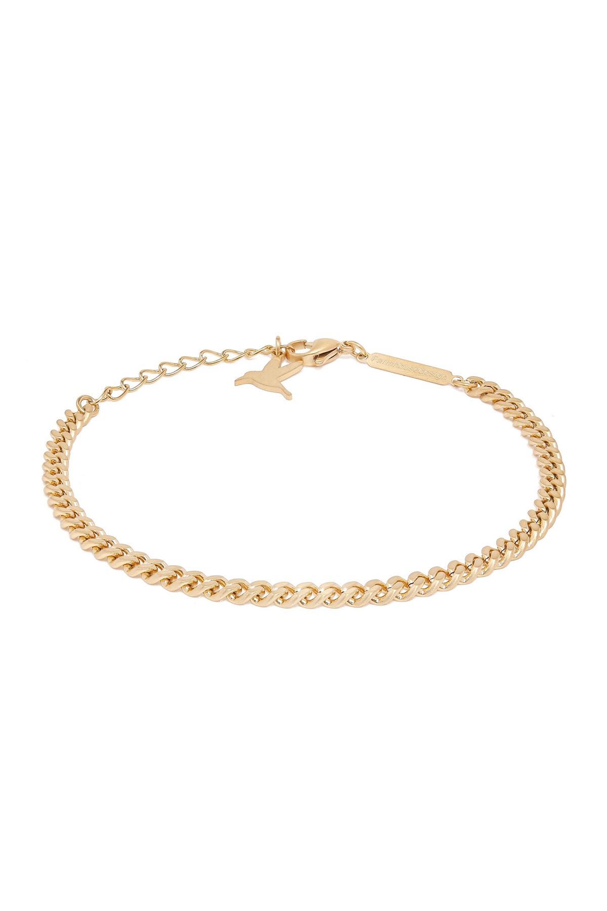 Simple chain armbånd - Matte gold